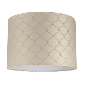# 31021  Transitional Hardback Drum (Cylinder) Shape Spider Construction Lamp Shade in Beige, 16" wide (16" x 16" x 11")