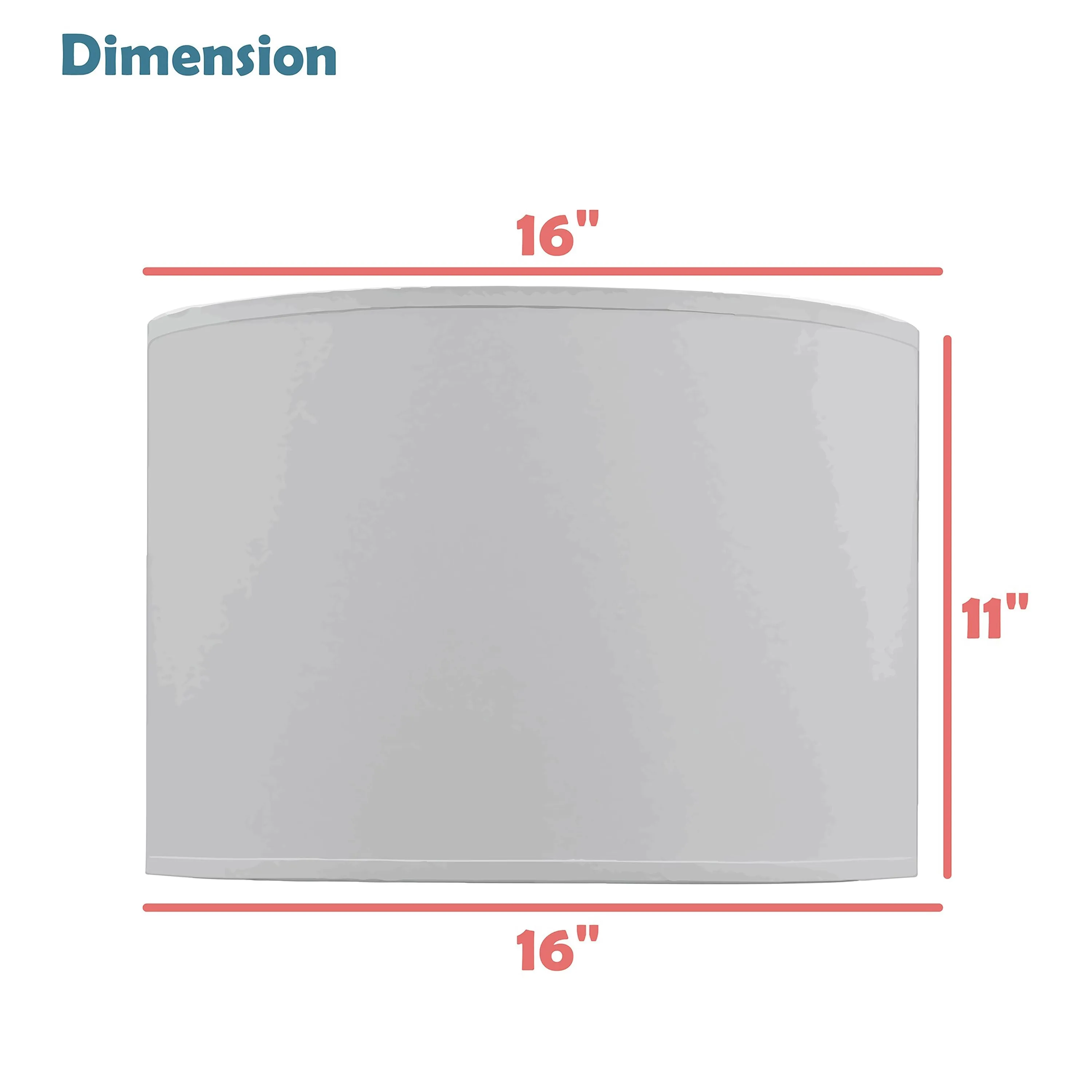 # 31021  Transitional Hardback Drum (Cylinder) Shape Spider Construction Lamp Shade in Beige, 16" wide (16" x 16" x 11")