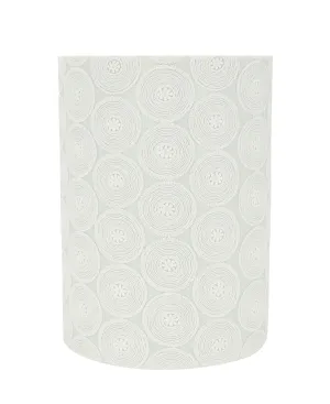 # 31126 Transitional Drum (Cylinder) Shaped Spider Construction Lamp Shade in White, 8" wide (8" x 8" x 11")