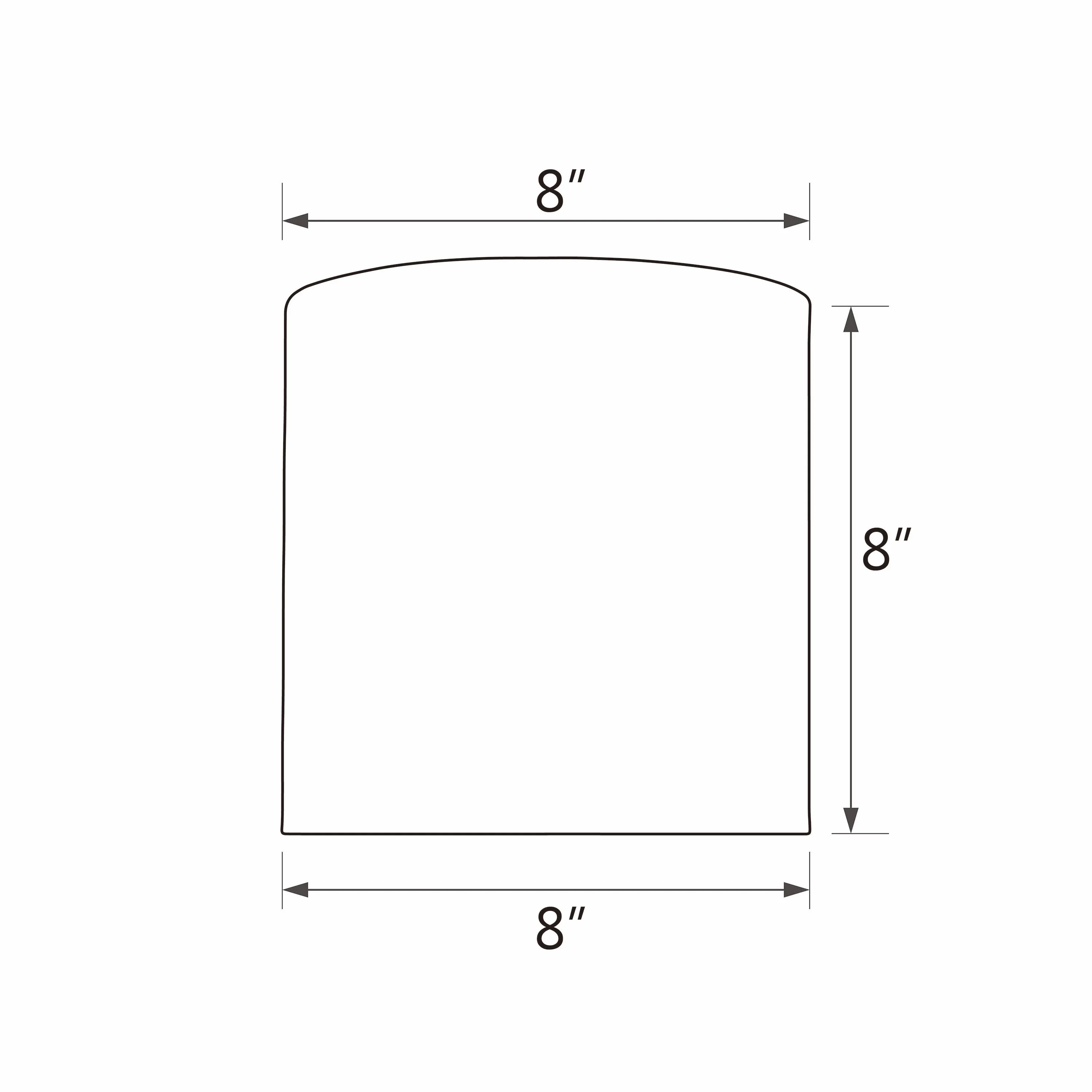 # 31227 Transitional Drum (Cylinder) Shaped Spider Construction Lamp Shade in White, 8" wide (8" x 8" x 8")