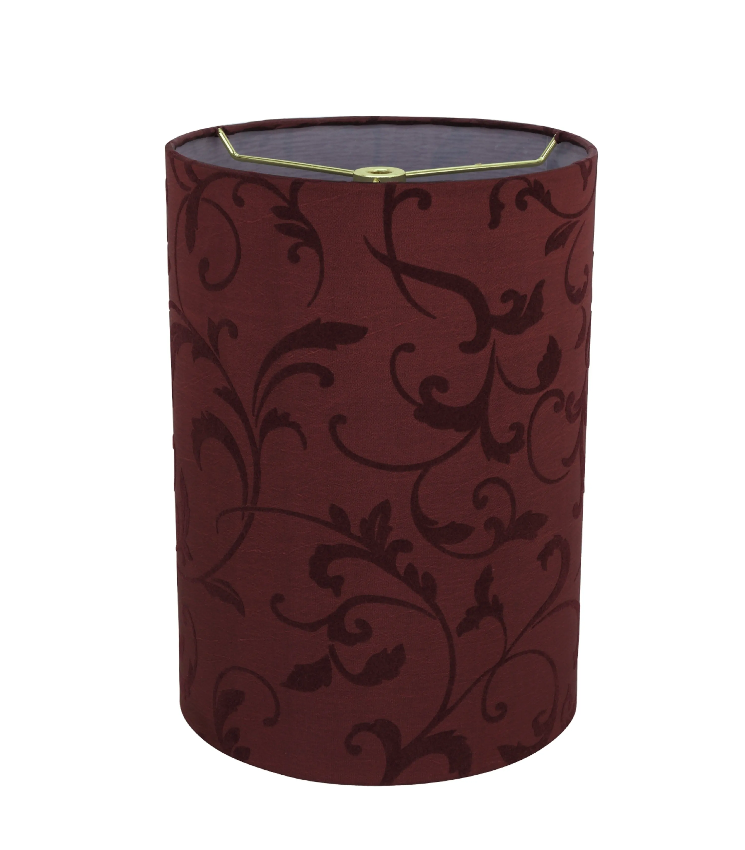 # 31269  Drum (Cylinder) Spider Lamp Shade Red 8"x8"x11"