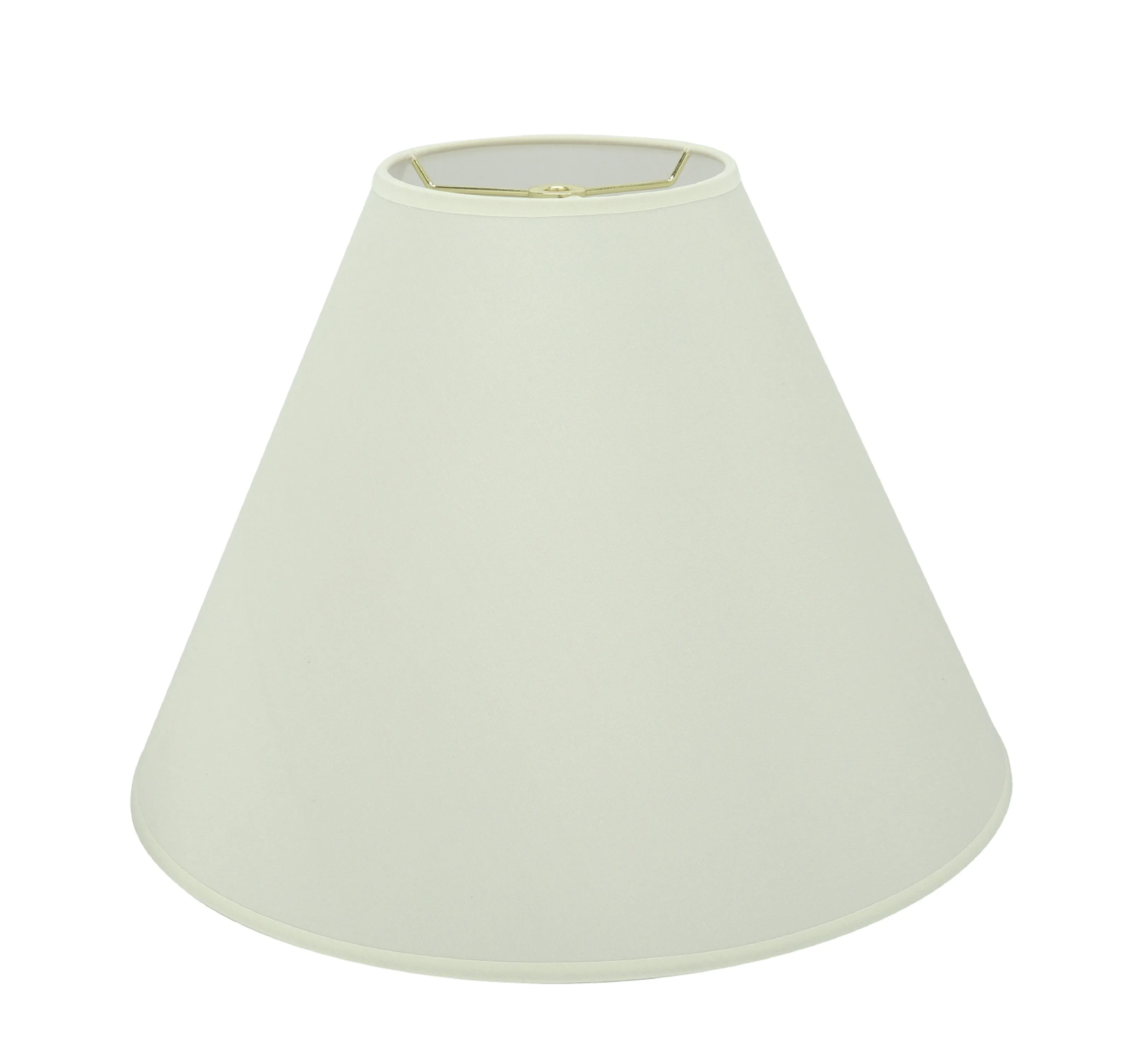 # 32031 Transitional Hardback Empire Shape Spider Construction Lamp Shade in Off White Fabric, 16" wide (6" x 16" x 12")