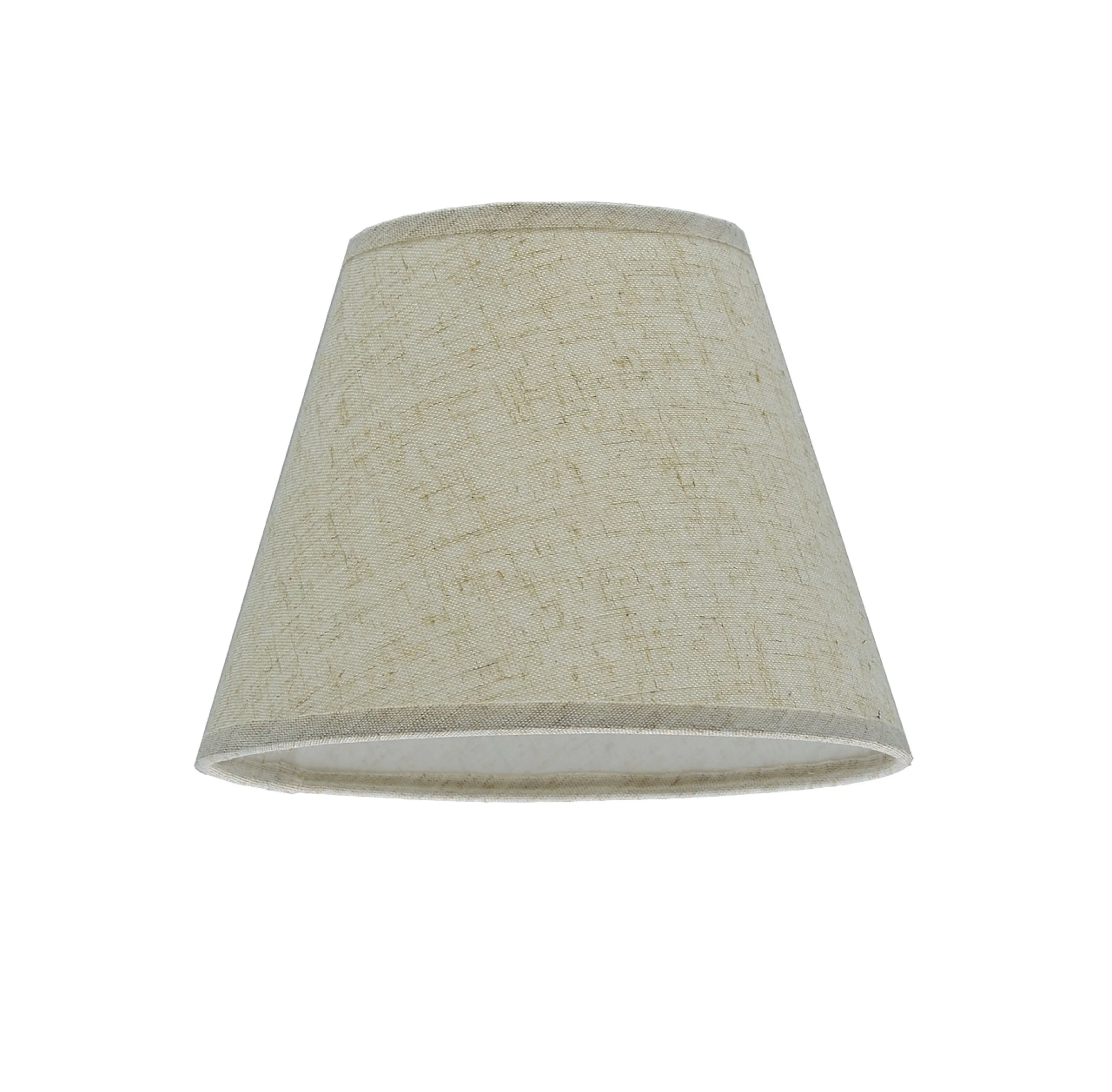 # 32032 Transitional Hardback Empire Shape Spider Construction Lamp Shade in Flaxen Linen Fabric, 9" wide (5" x 9" x 7")