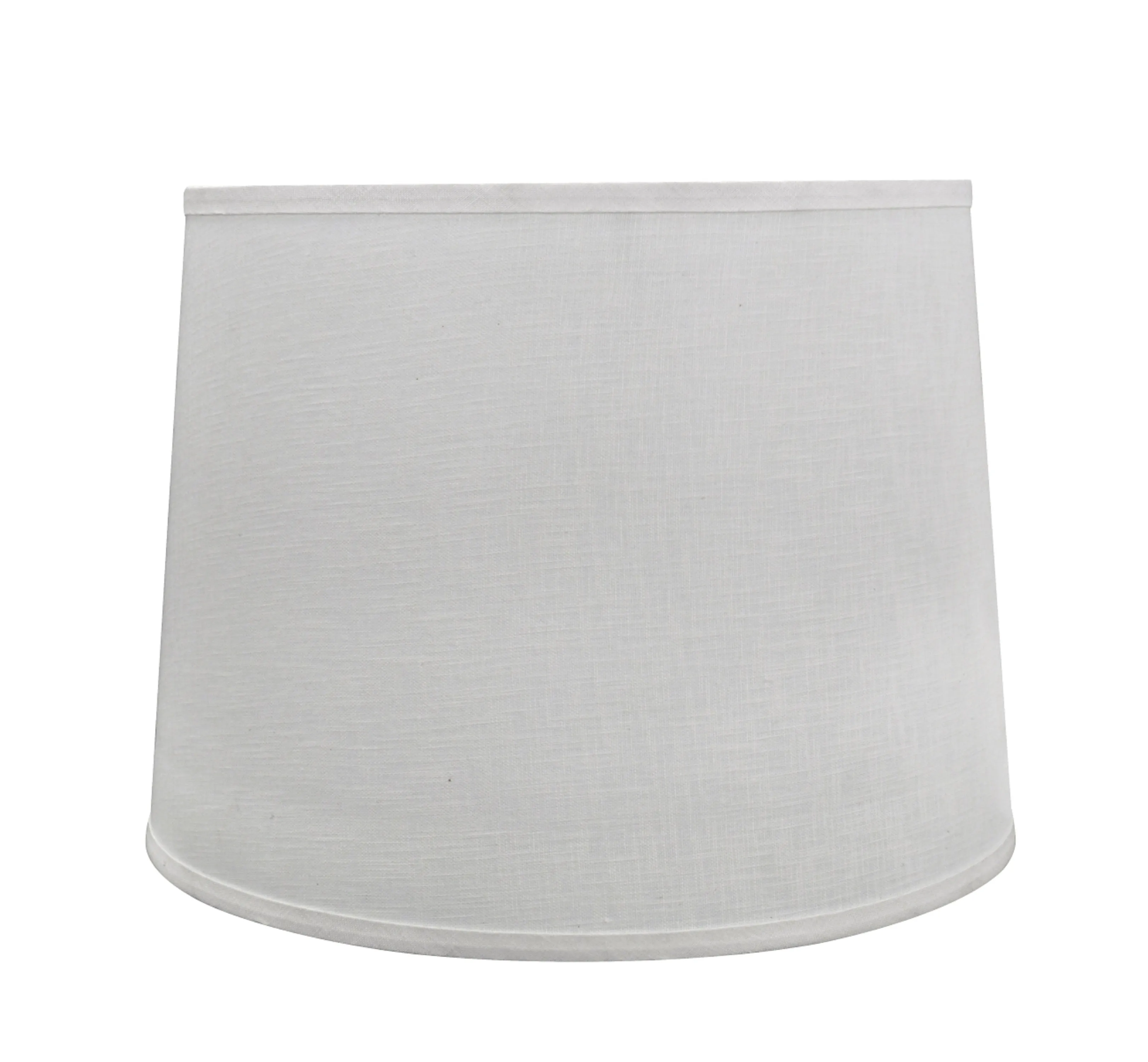 # 32054 Transitional Hardback Drum Shape Spider Construction Lamp Shade in Off White Linen, 16" wide (14" x 16" x 12")