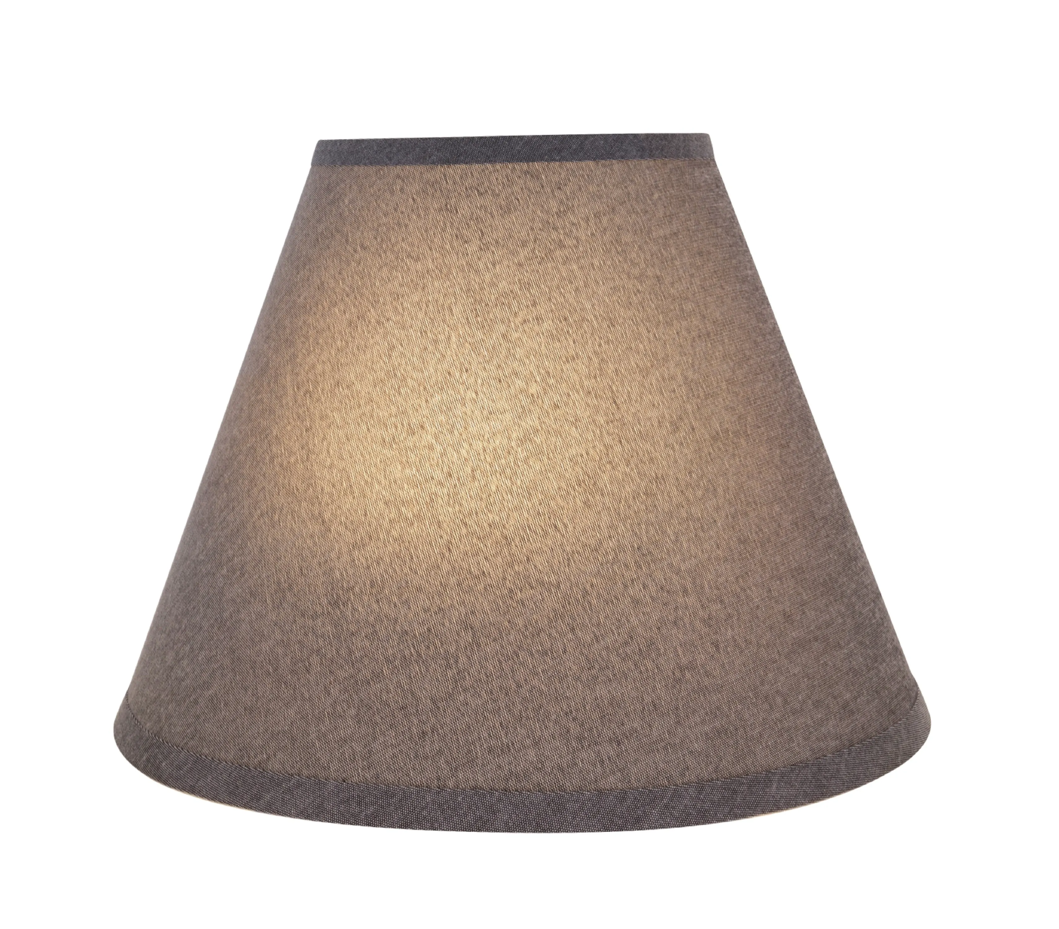 # 32292  Hardback Empire Spider  Lamp Shade Grey,7"x 14"x11"