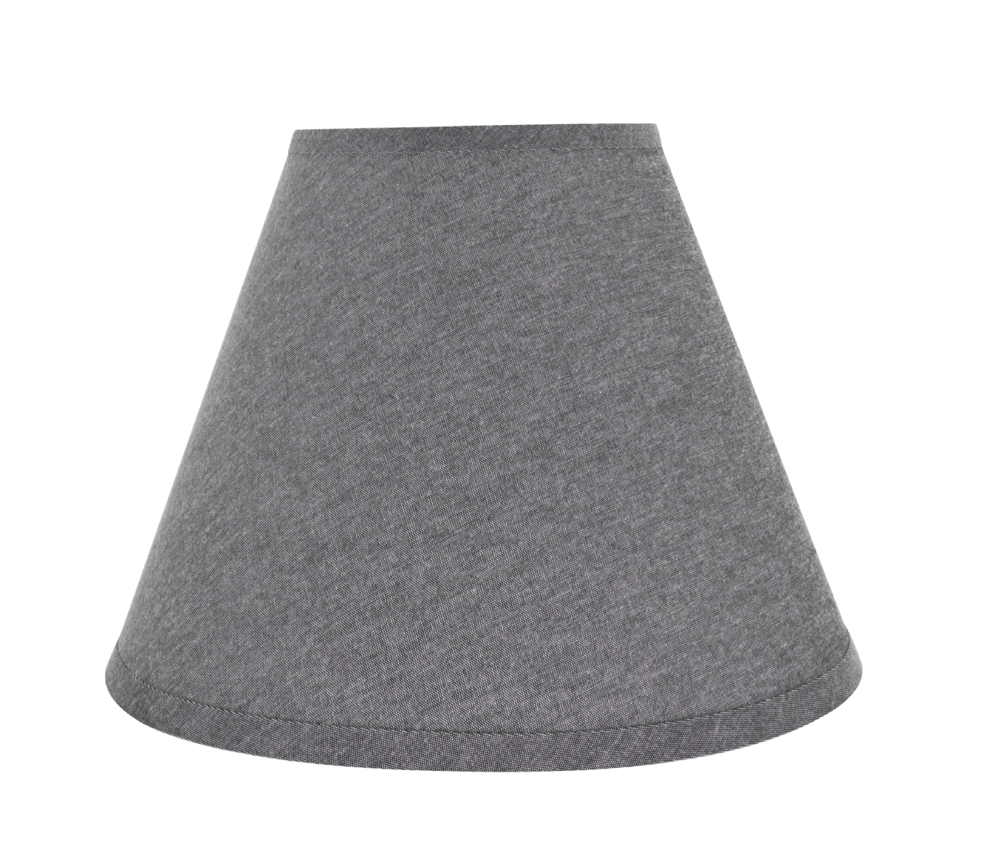 # 32292  Hardback Empire Spider  Lamp Shade Grey,7"x 14"x11"