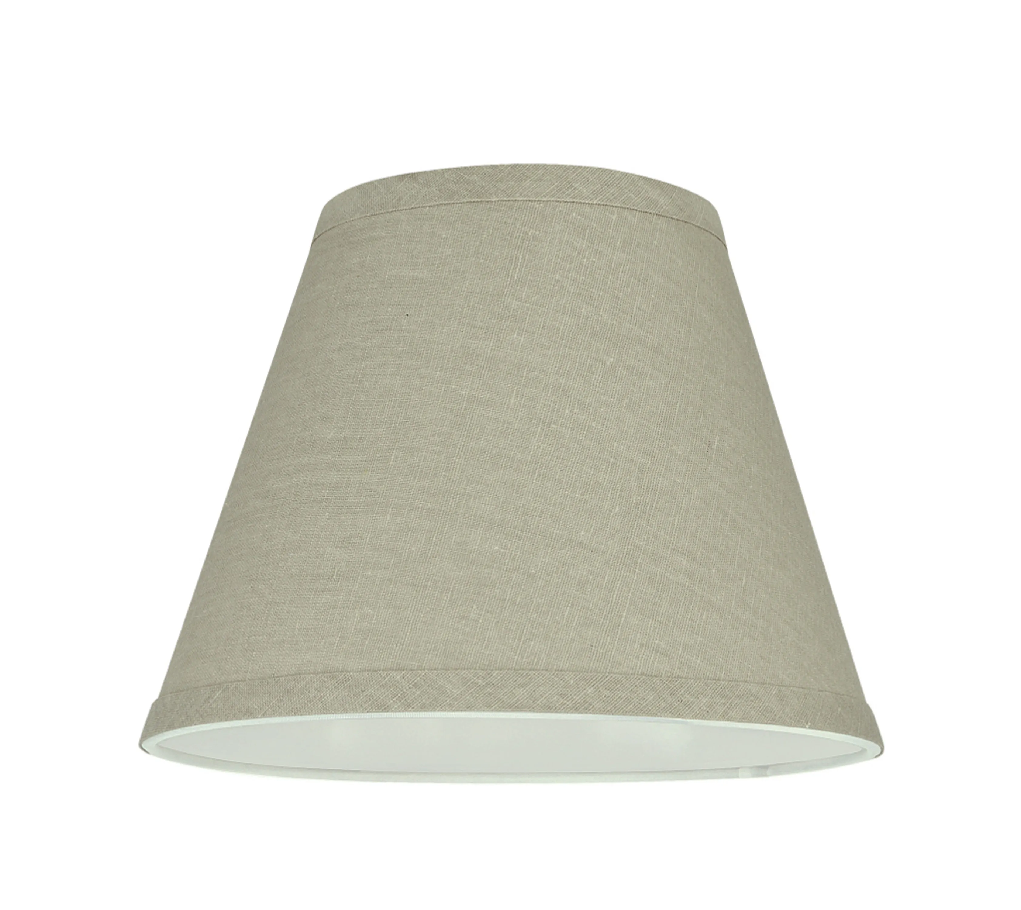 # 32416 Transitional Hardback Empire Shape Spider Construction Lamp Shade in Khaki, 9" wide (5" x 9" x 7")
