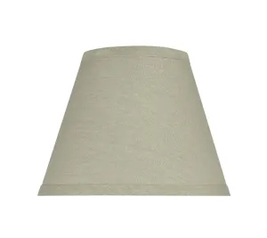 # 32416 Transitional Hardback Empire Shape Spider Construction Lamp Shade in Khaki, 9" wide (5" x 9" x 7")