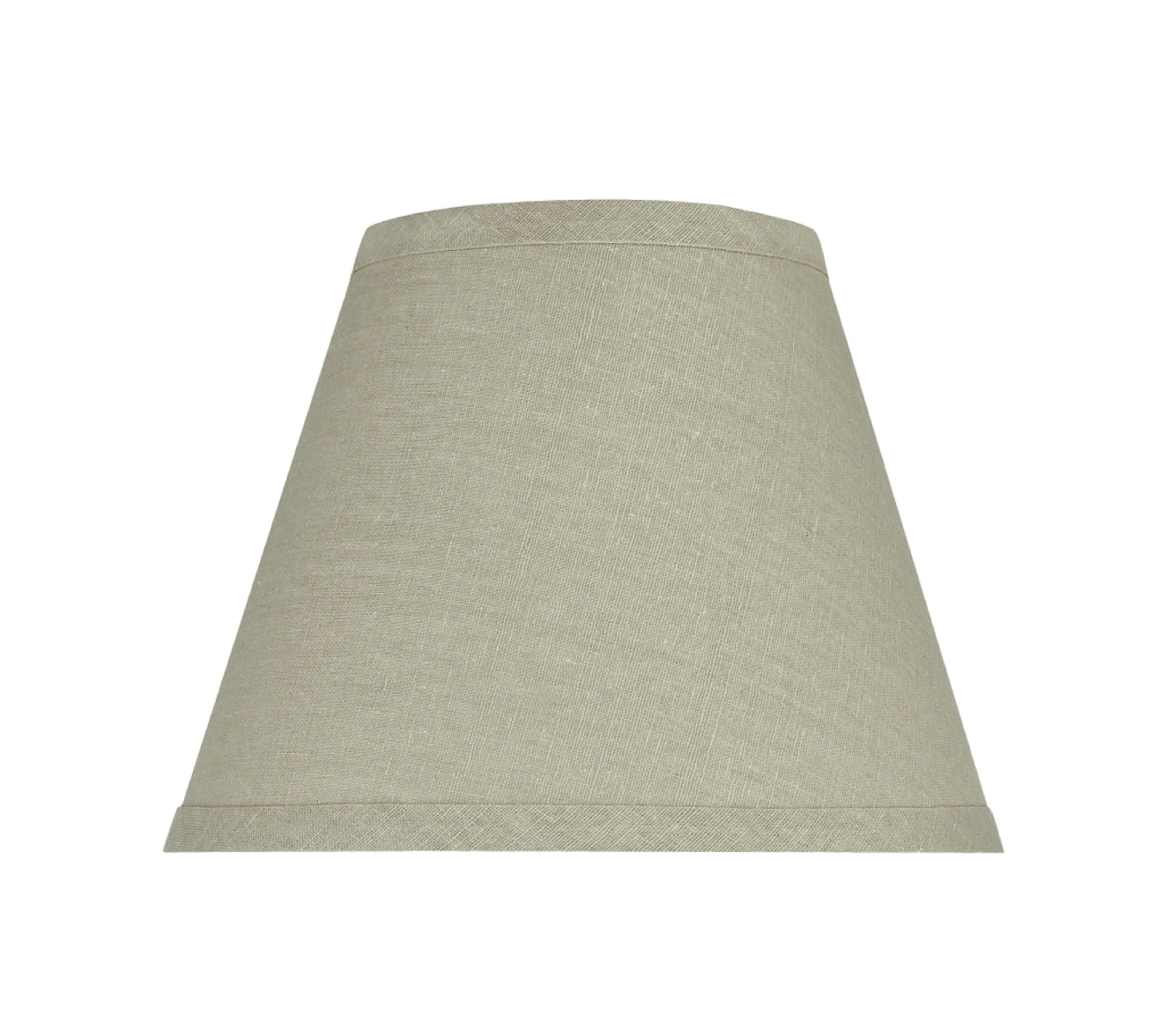 # 32416 Transitional Hardback Empire Shape Spider Construction Lamp Shade in Khaki, 9" wide (5" x 9" x 7")