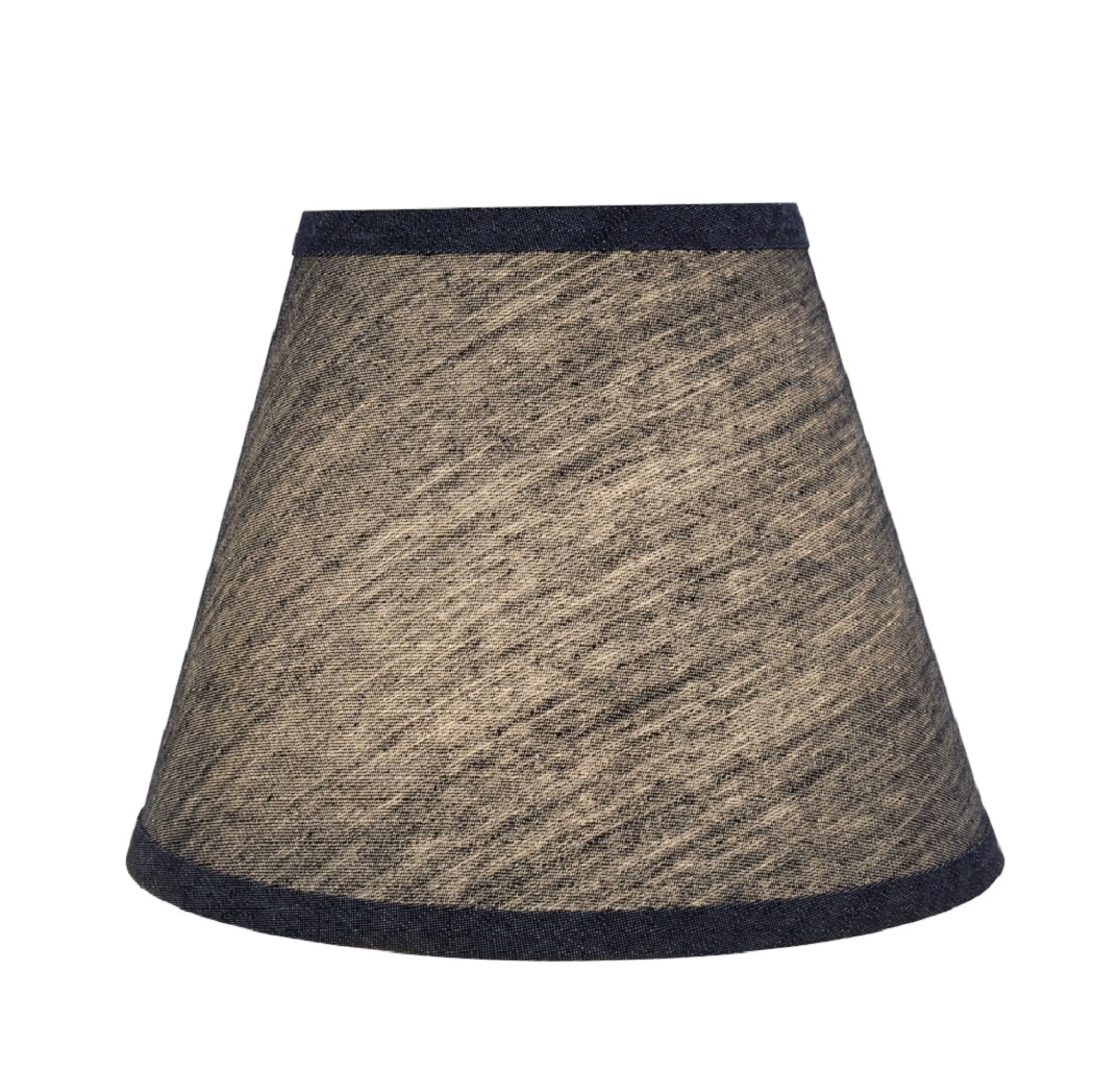 # 32422 Transitional Hardback Empire Shaped Spider Construction Lamp Shade in Grey-Blue, 9" wide (5" x 9" x 7")