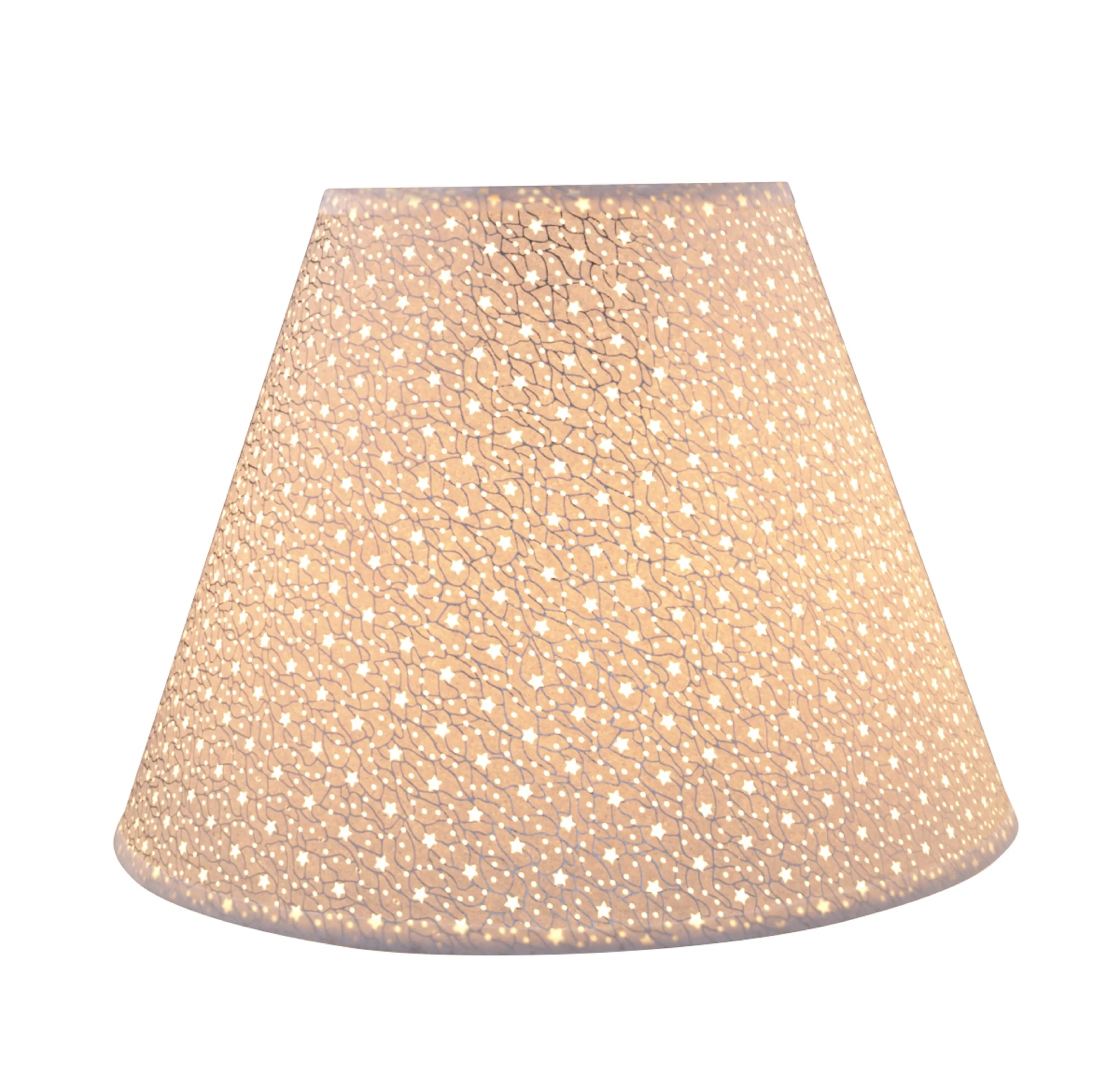 # 32627 Transitional Hardback Empire Shaped Spider Construction Lamp Shade in Ivory, 12" wide (6" x 12" x 9")