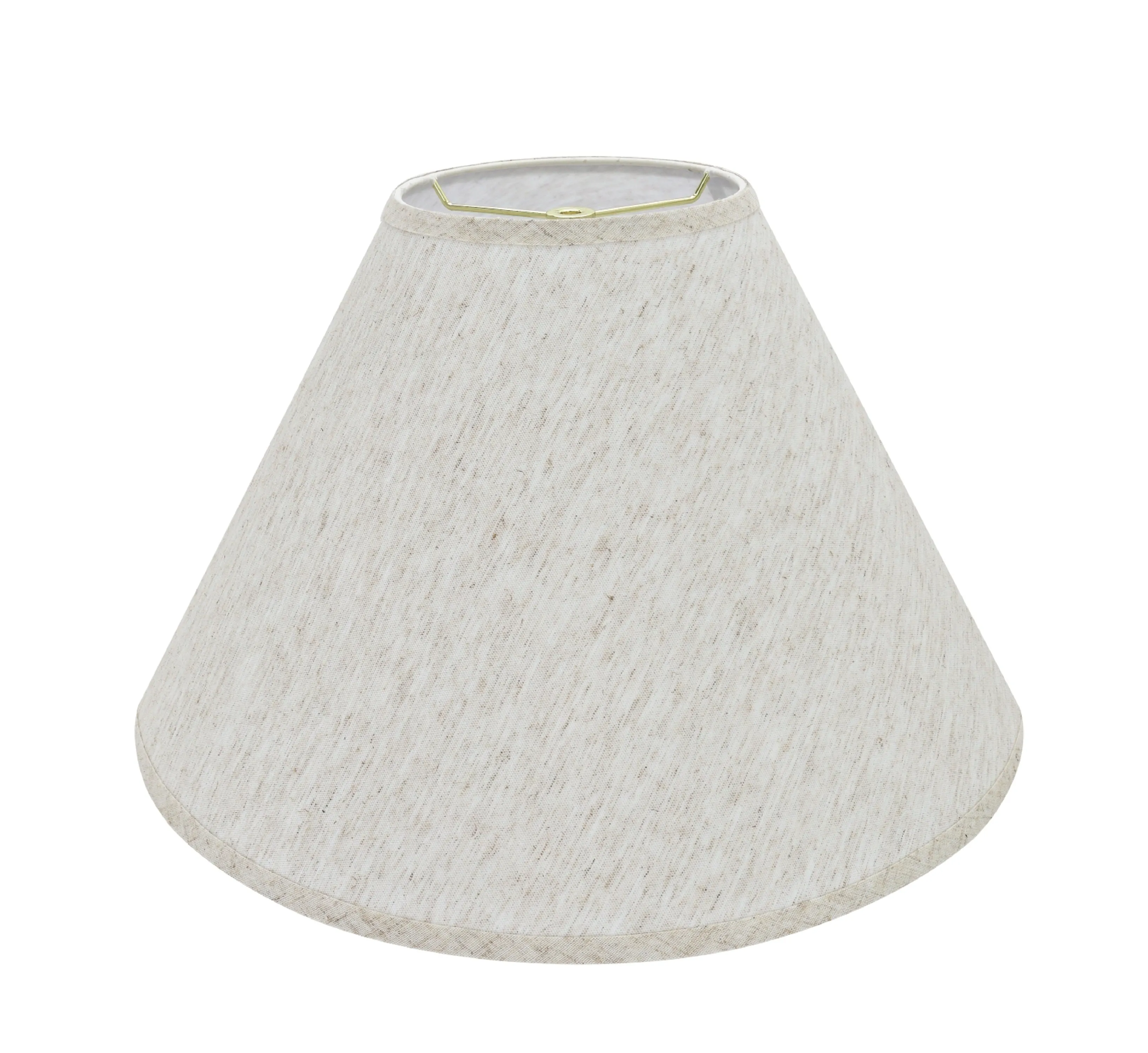 # 32772 Transitional Hardback Empire Shaped Spider Construction Lamp Shade in Beige, 18" wide (7" x 18" x 12 1/2")