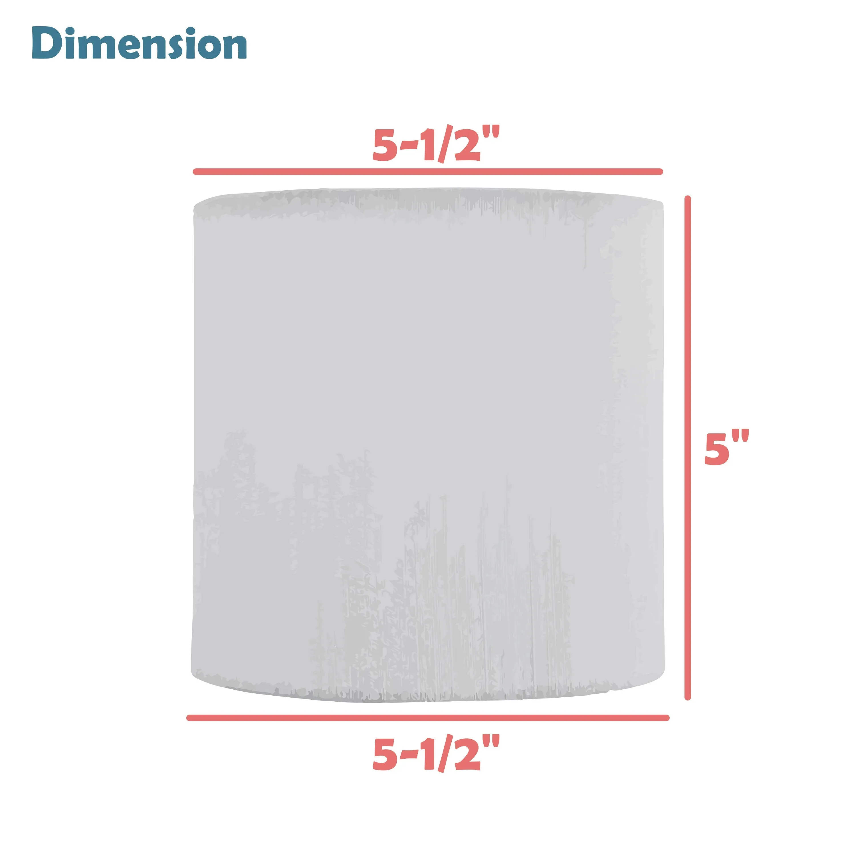 # 33221, Small Hardback Drum Contemporary Design Chandelier Clip-On Shade, Organza Gold, 5-1/2" Top x 5-1/2" Bottom x 5" Height