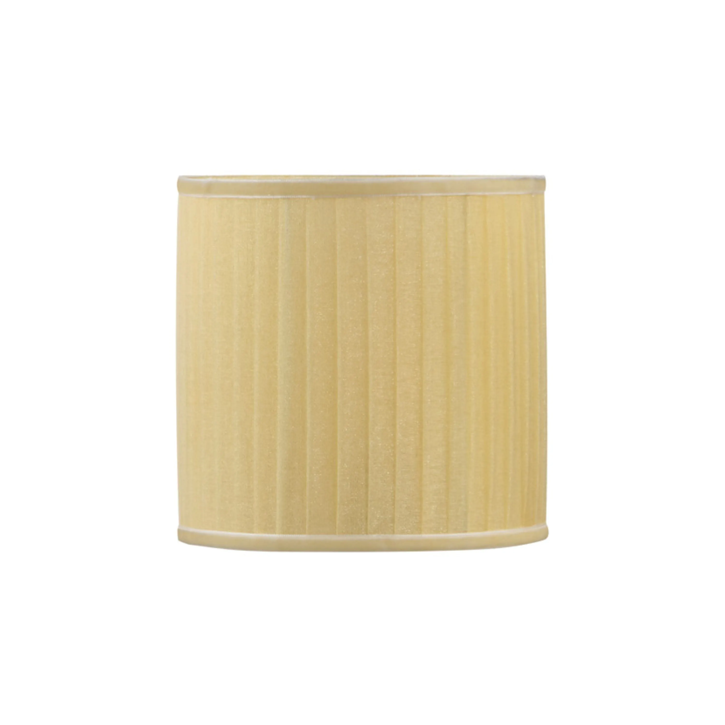# 33221, Small Hardback Drum Contemporary Design Chandelier Clip-On Shade, Organza Gold, 5-1/2" Top x 5-1/2" Bottom x 5" Height