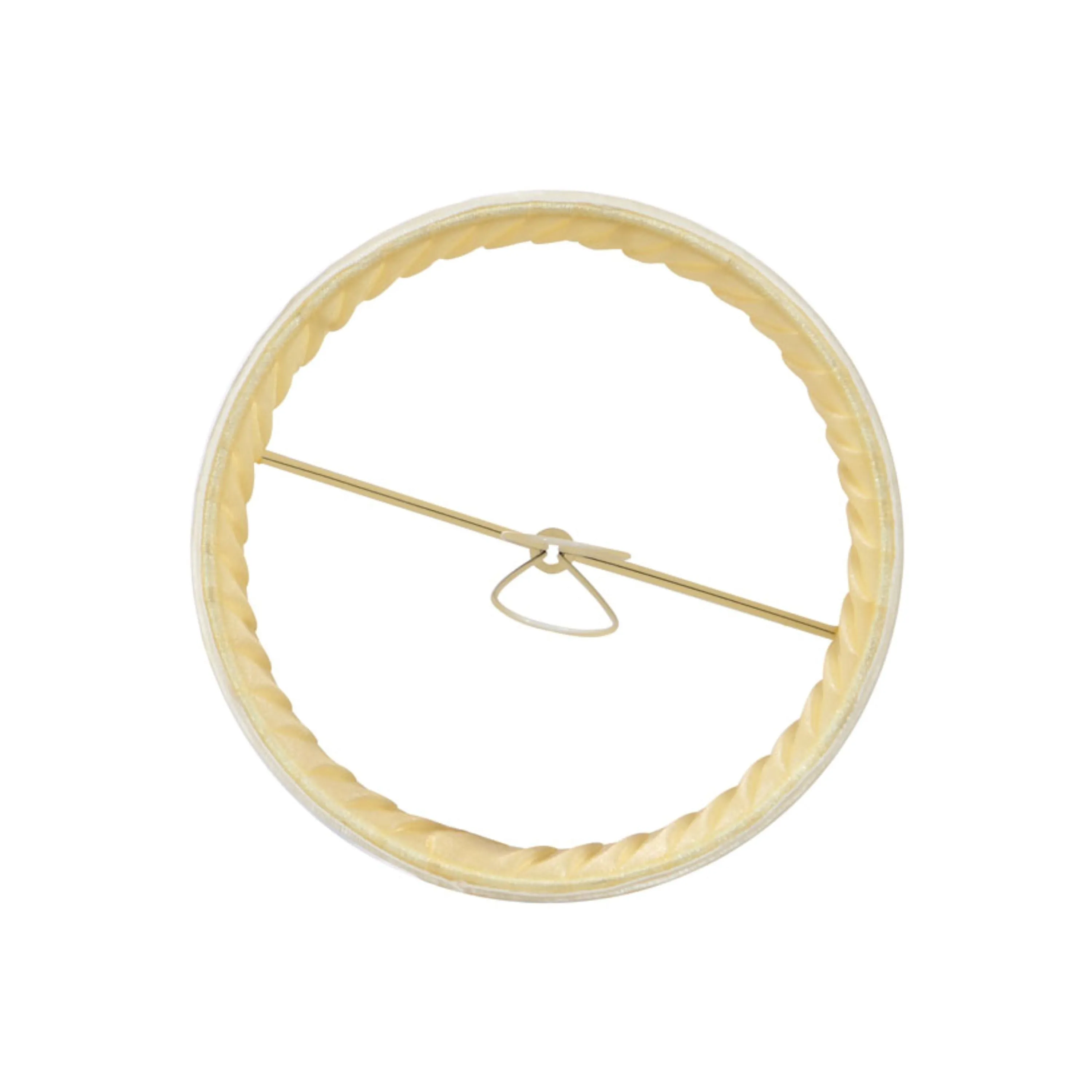 # 33221, Small Hardback Drum Contemporary Design Chandelier Clip-On Shade, Organza Gold, 5-1/2" Top x 5-1/2" Bottom x 5" Height