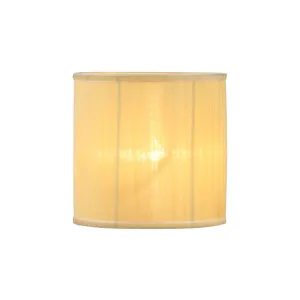 # 33221, Small Hardback Drum Contemporary Design Chandelier Clip-On Shade, Organza Gold, 5-1/2" Top x 5-1/2" Bottom x 5" Height