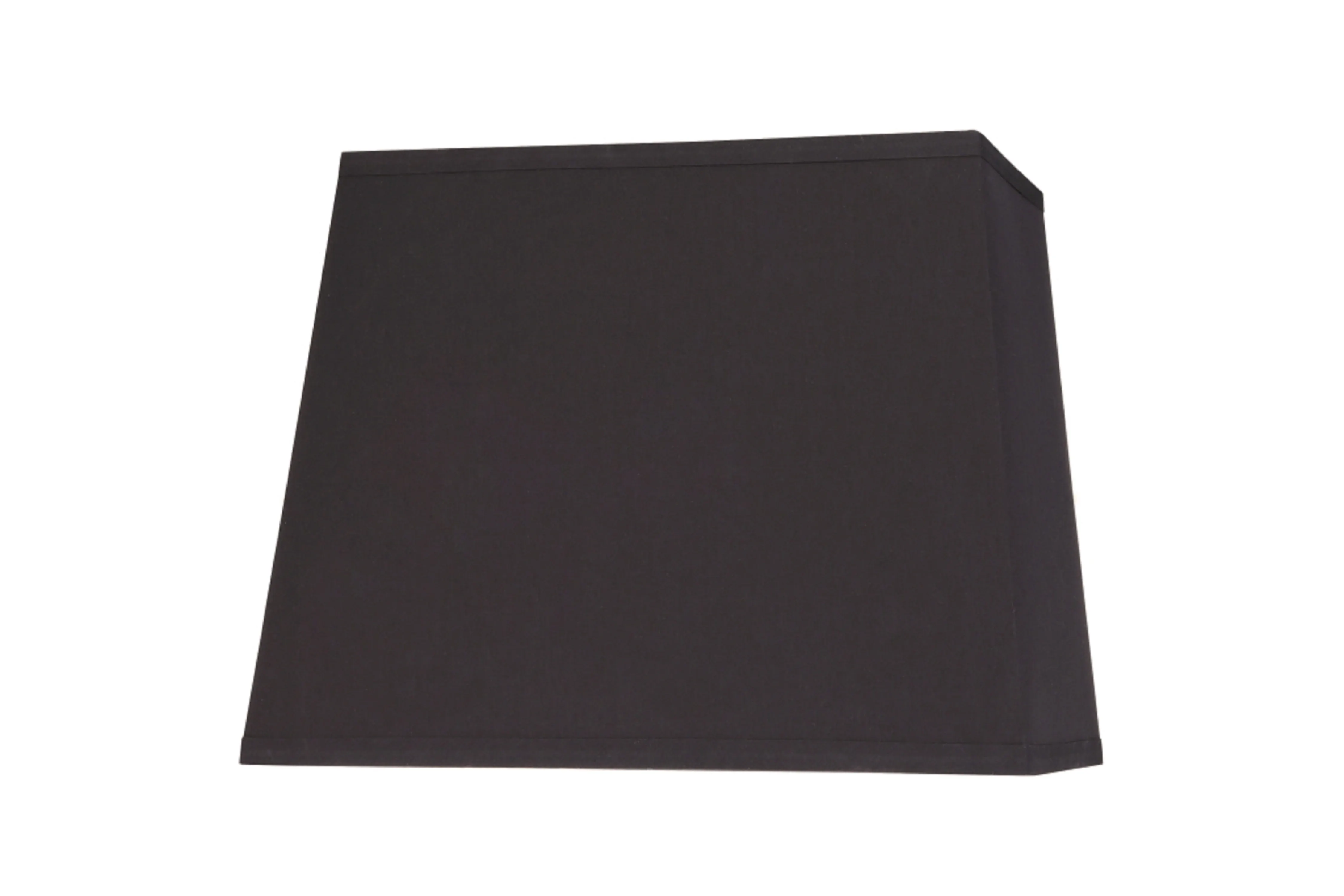 # 36041 Transitional Rectangular Hardback Shaped Spider Construction Lamp Shade, Black, 8"   12" wide (5"   10" x 8"   12" x 9 1/2")