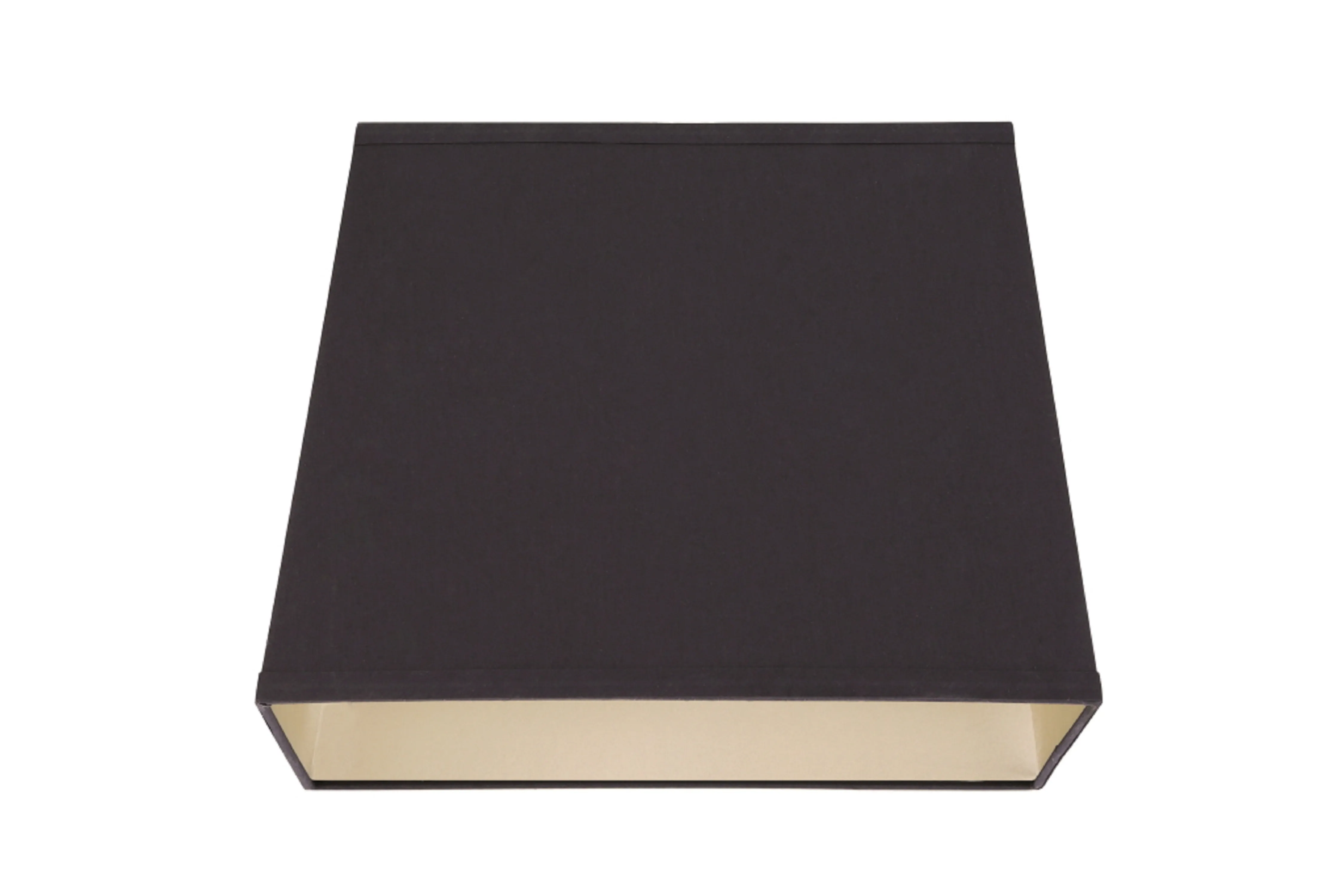 # 36041 Transitional Rectangular Hardback Shaped Spider Construction Lamp Shade, Black, 8"   12" wide (5"   10" x 8"   12" x 9 1/2")