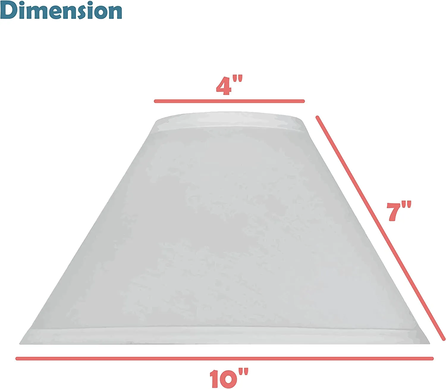 # 58765 Transitional Hardback Empire Shape UNO Construction Lamp Shade in Indian Red, 10" Wide (4" x 10" x 7")