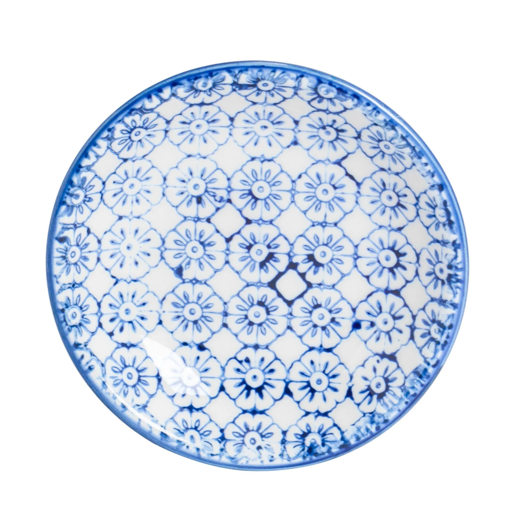 10cm Hand Printed Stoneware Sauce Dish - By Nicola Spring
