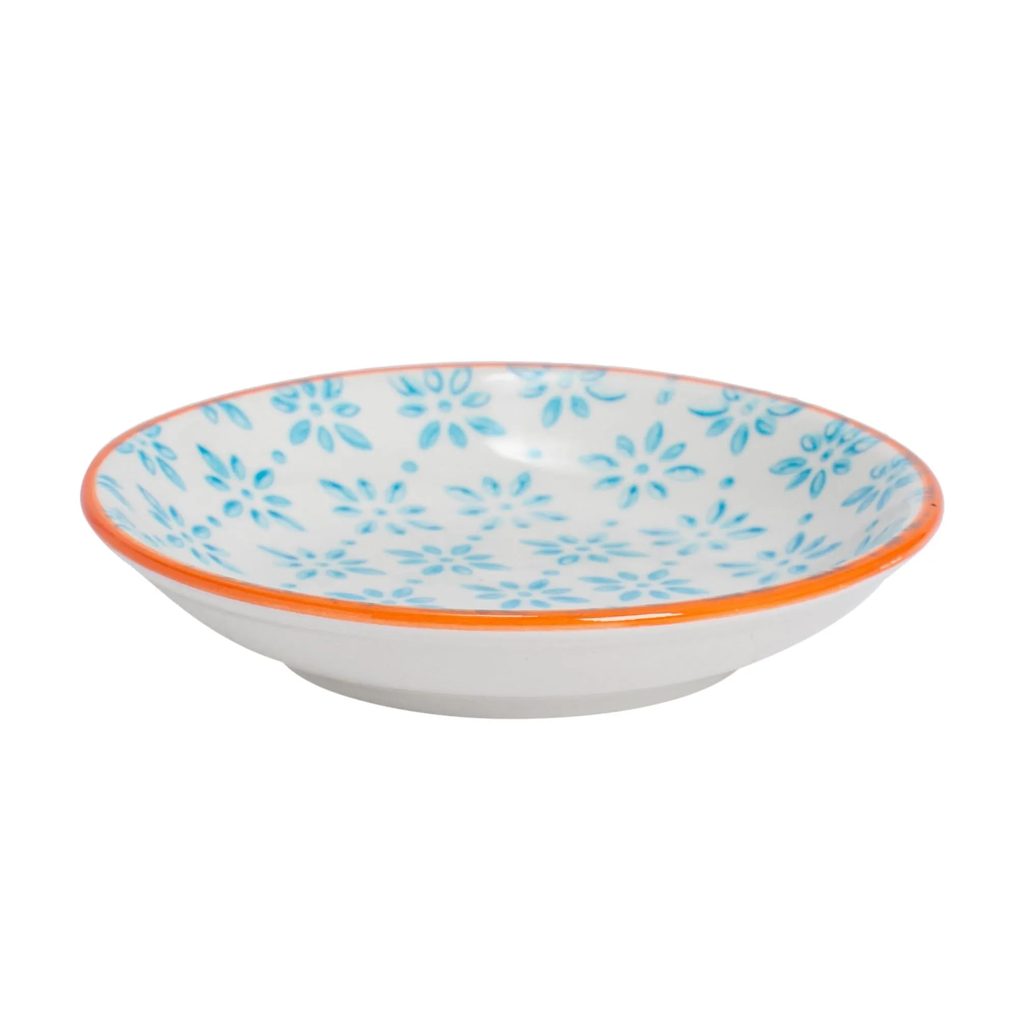 10cm Hand Printed Stoneware Sauce Dish - By Nicola Spring