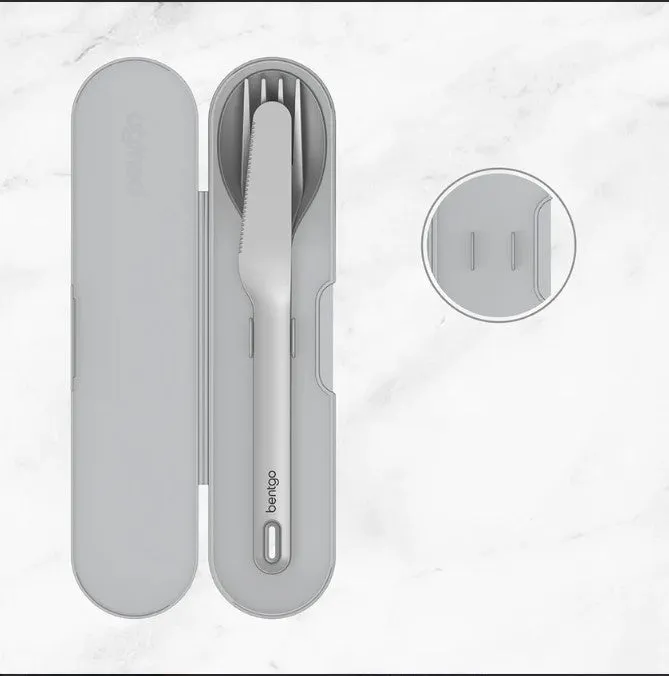 2 x Bentgo Ss Utensil Set Cutlery Grey