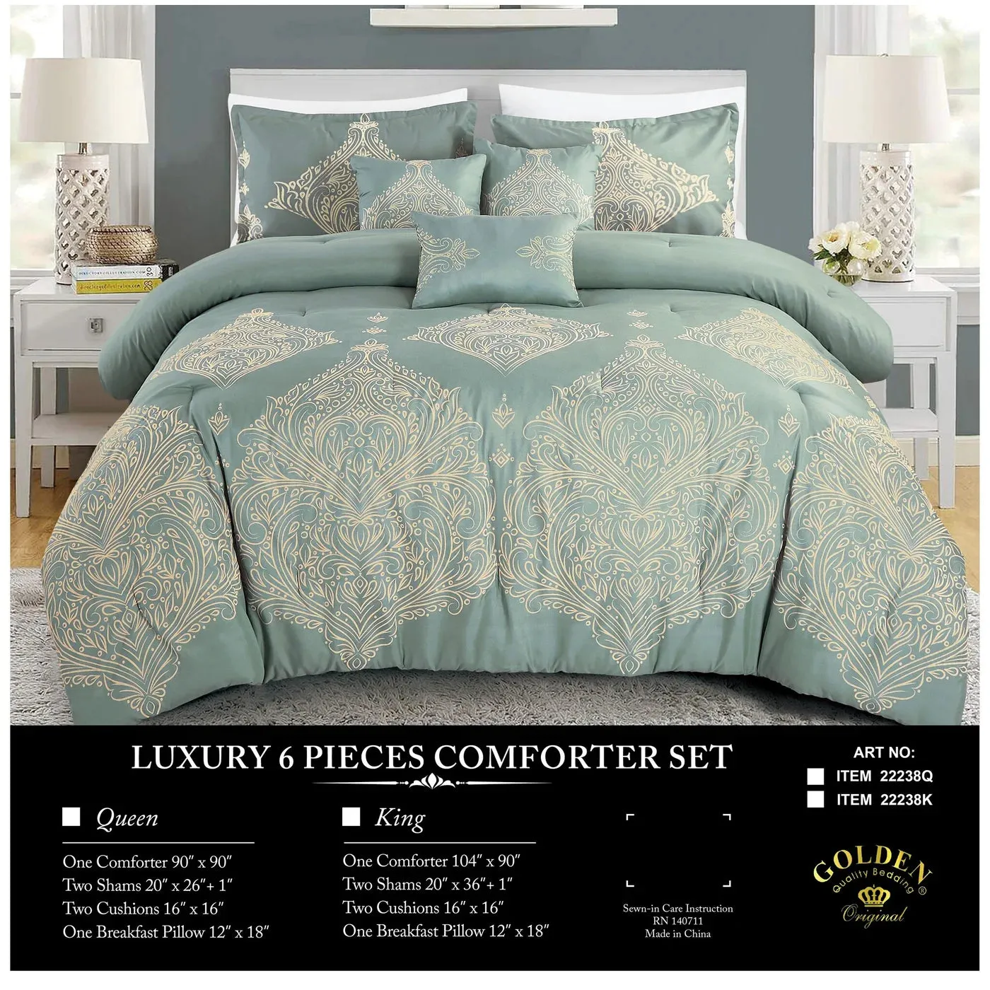 6-PC SET COMFORTERS