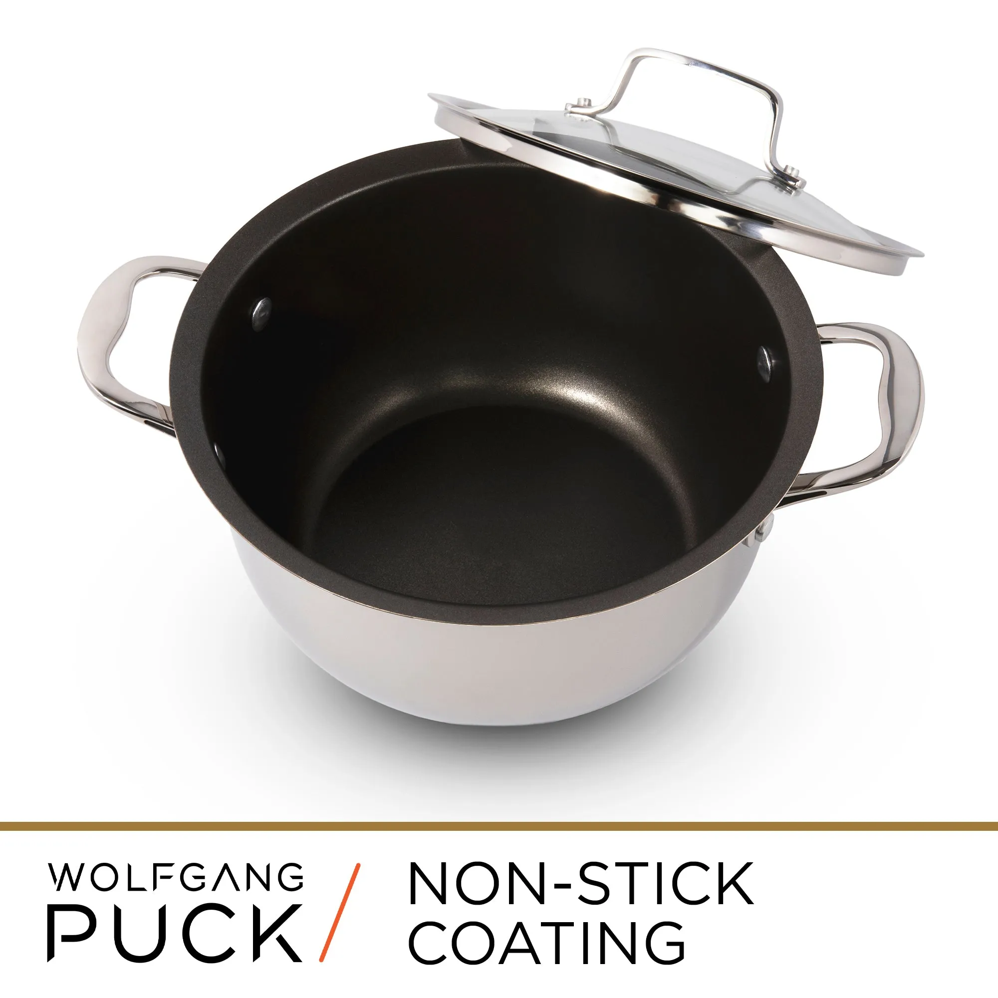 6-Piece Stainless Steel Pots and Pans