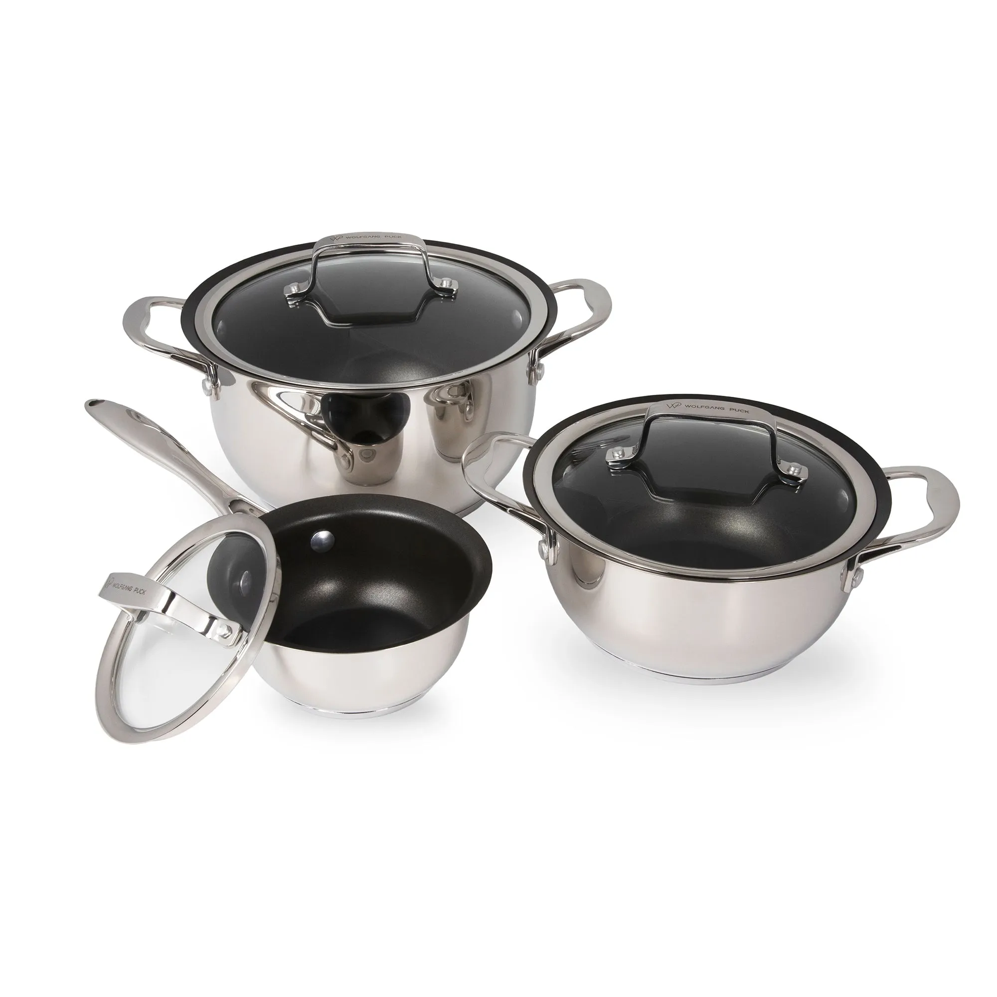 6-Piece Stainless Steel Pots and Pans