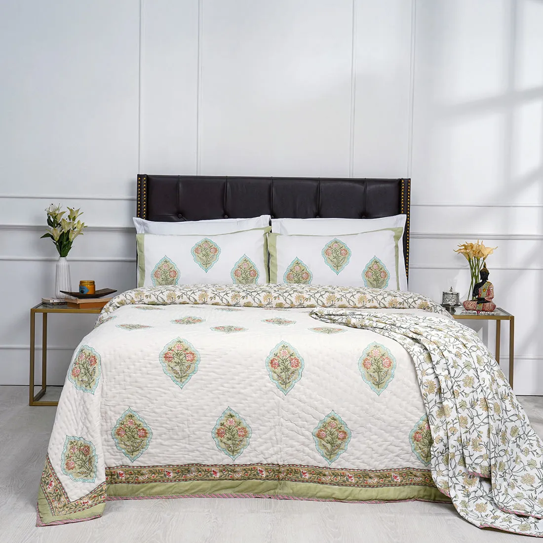 Bagh E Nargis Cotton Muslin Quilt
