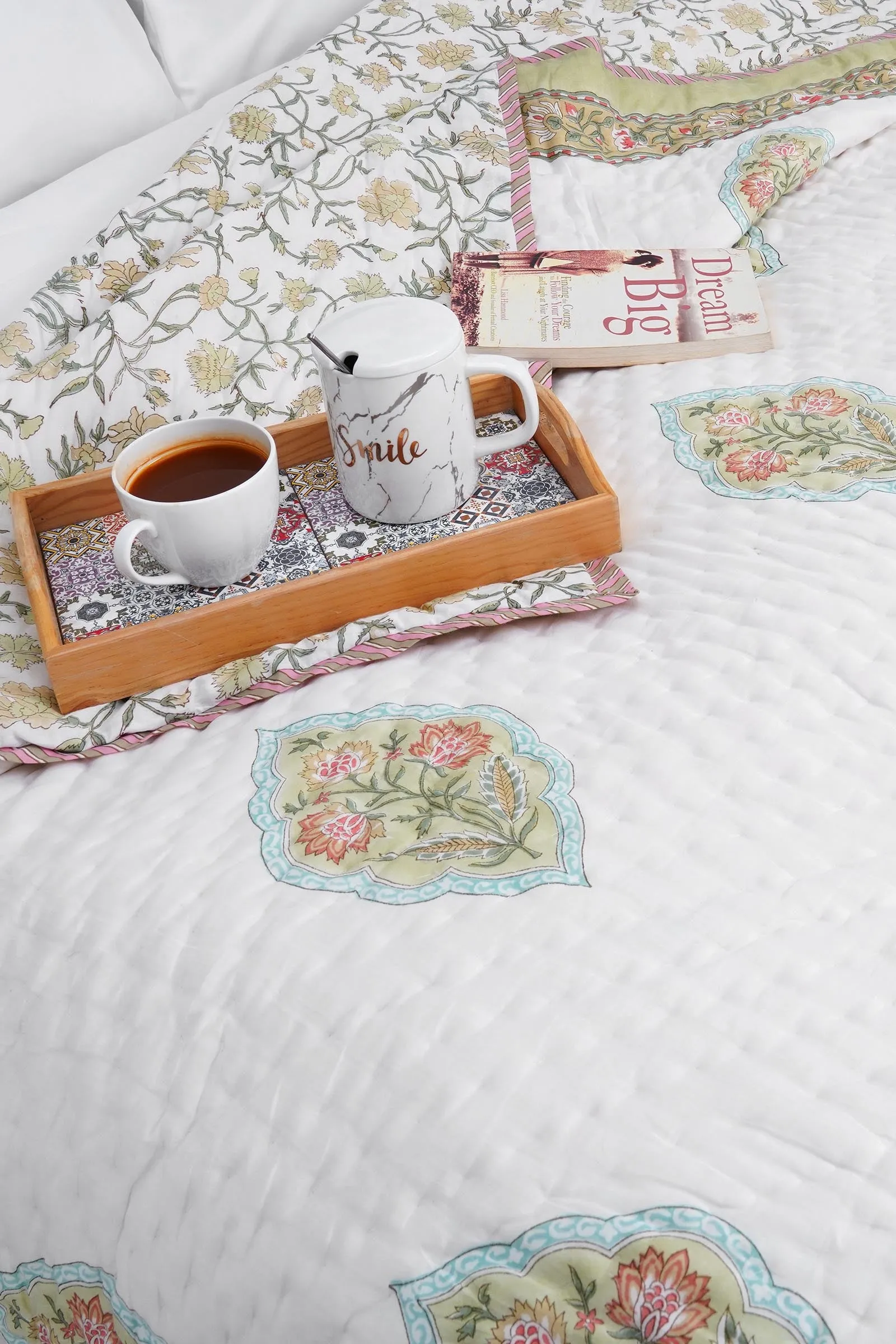 Bagh E Nargis Cotton Muslin Quilt