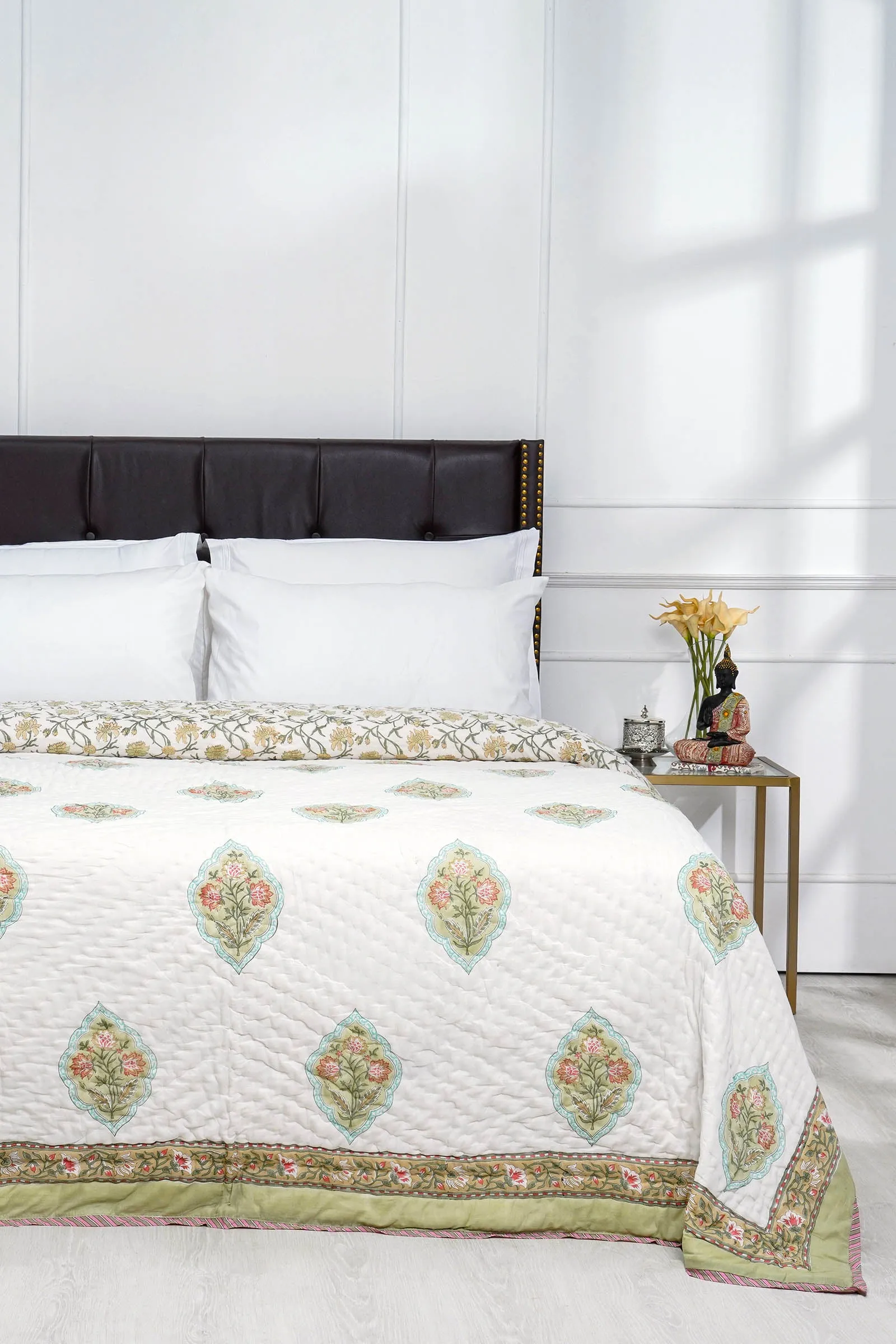 Bagh E Nargis Cotton Muslin Quilt