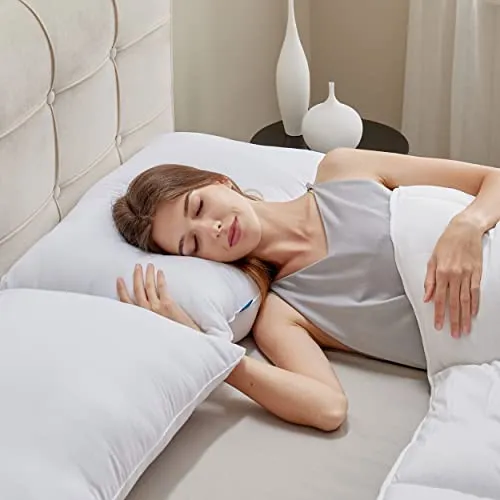 Bedsure Pillows Queen Size Set of 2 - Queen Pillows 2 Pack Down Alternative Hotel Quality Bed Pillows for Sleeping Soft and Supportive Pillows for Side and Back Sleepers