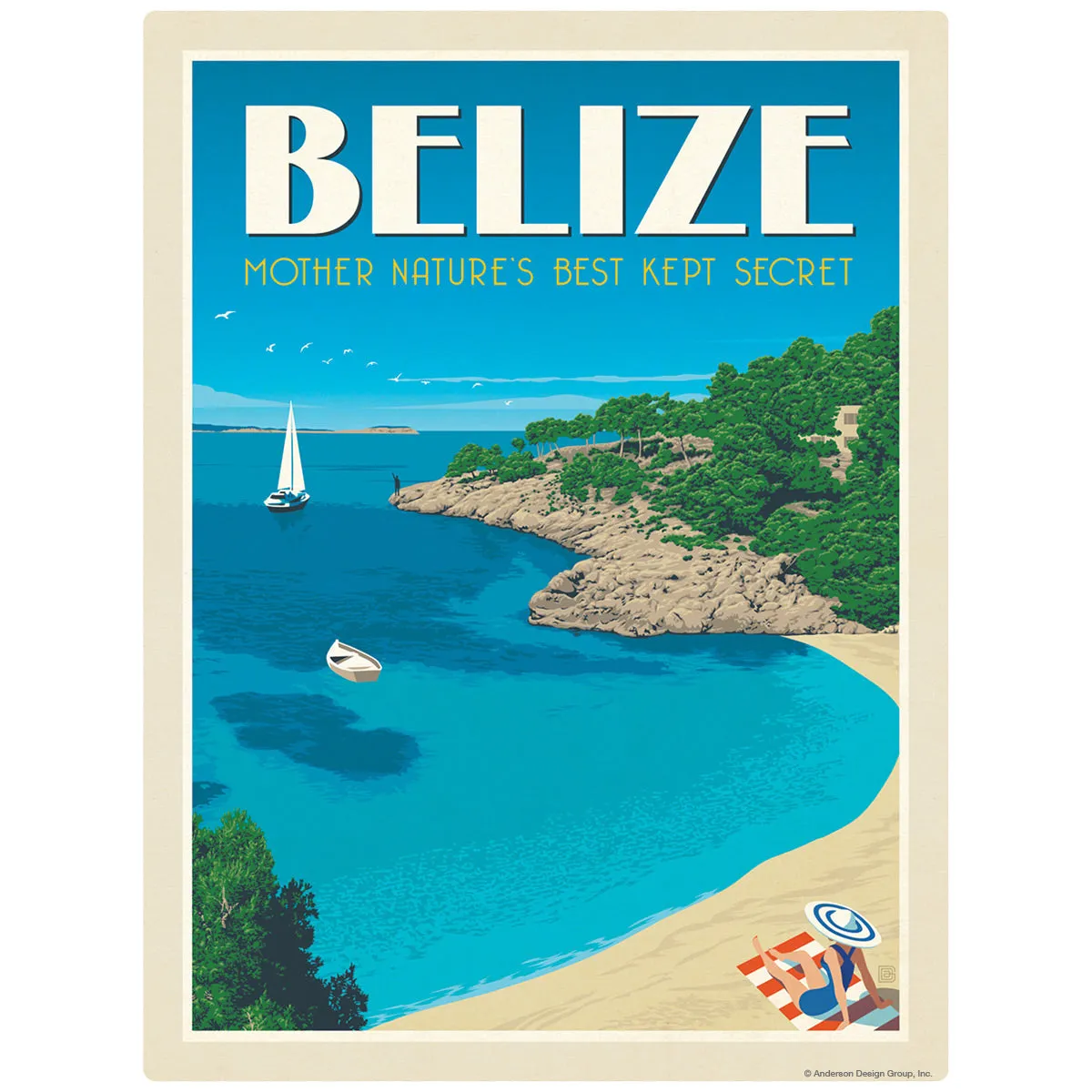 Belize Beach Decal