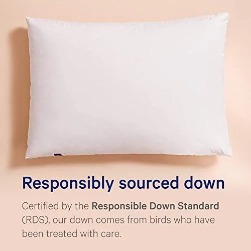 Casper Sleep Down Pillow for Sleeping, King, White
