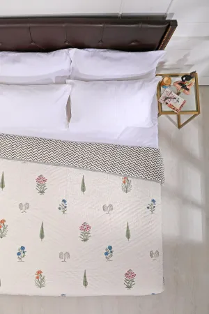 Chevron Garden Cotton Muslin Quilt