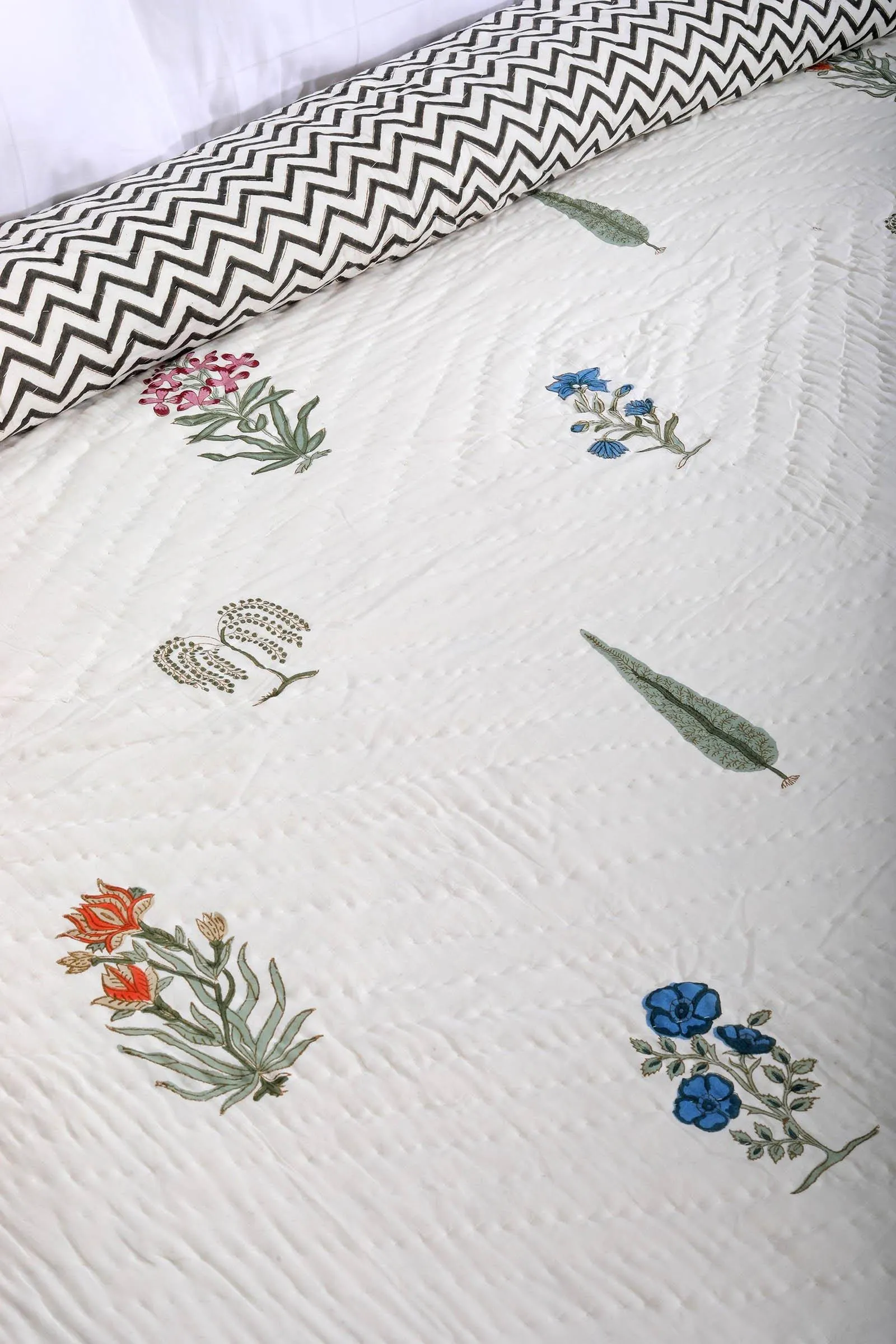 Chevron Garden Cotton Muslin Quilt