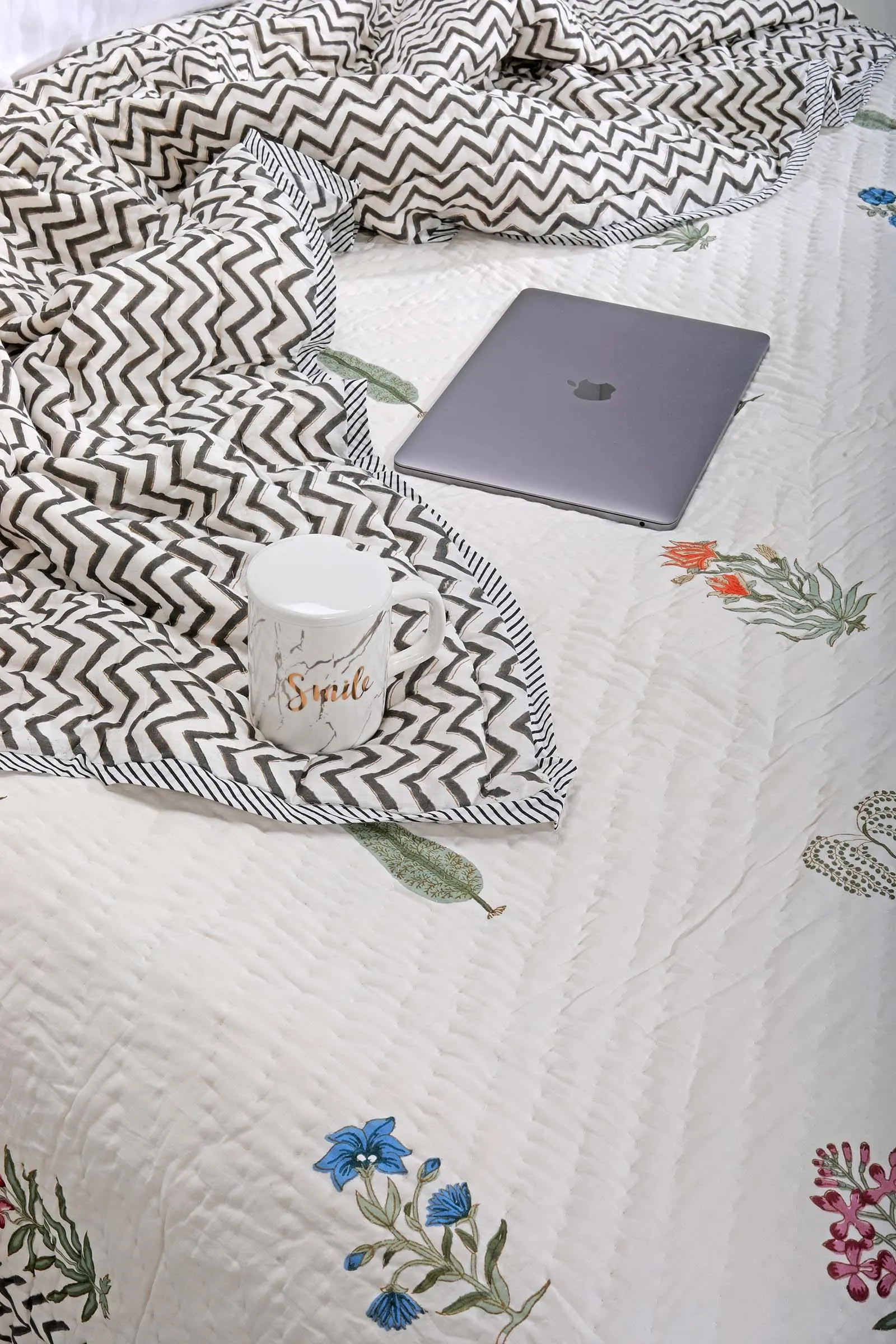Chevron Garden Cotton Muslin Quilt