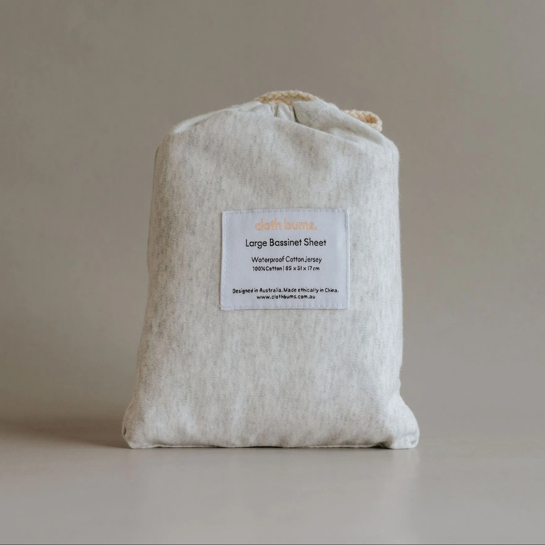 Co-Sleeper Waterproof Sheet  - Grey Marle
