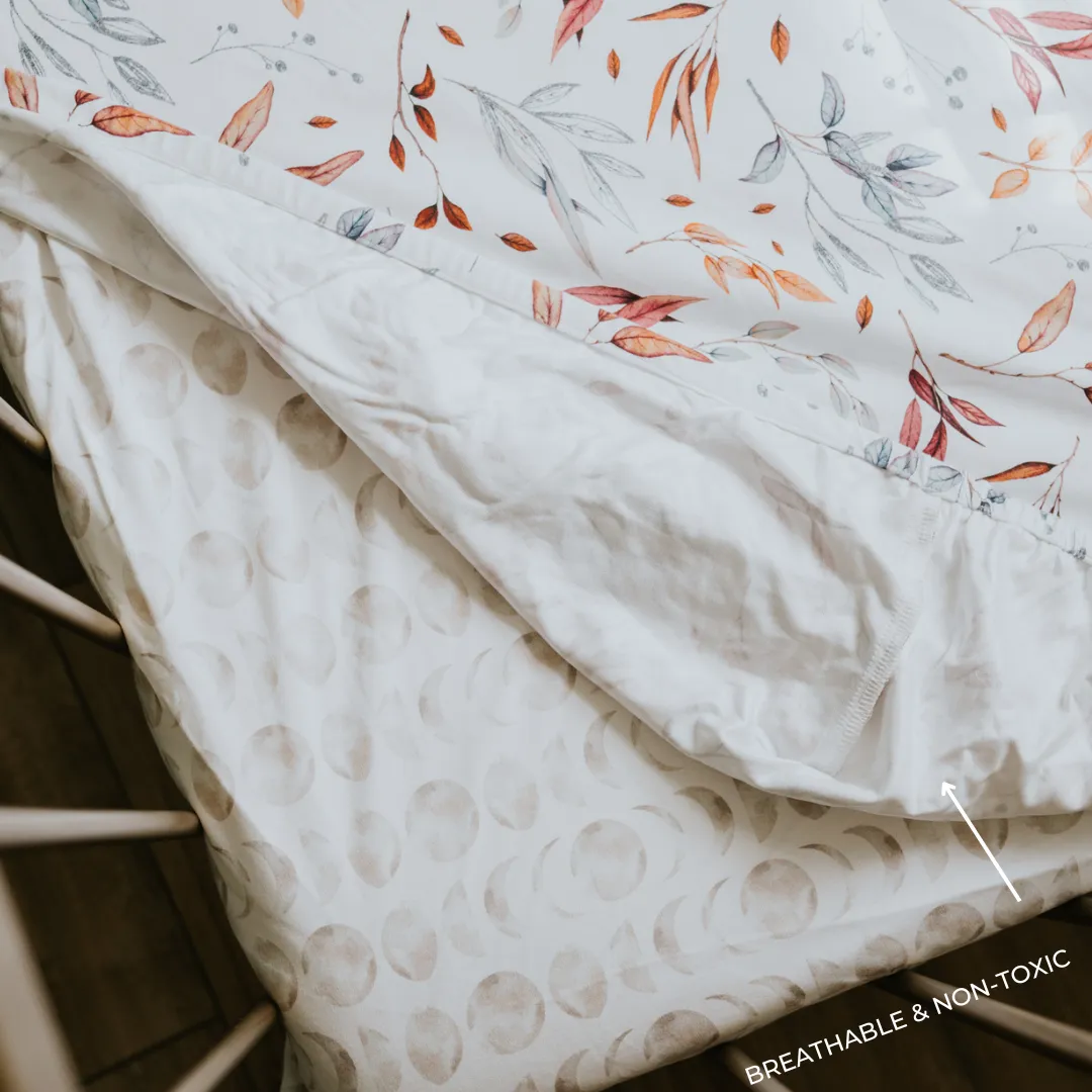 Co-Sleeper Waterproof Sheet  - Grey Marle