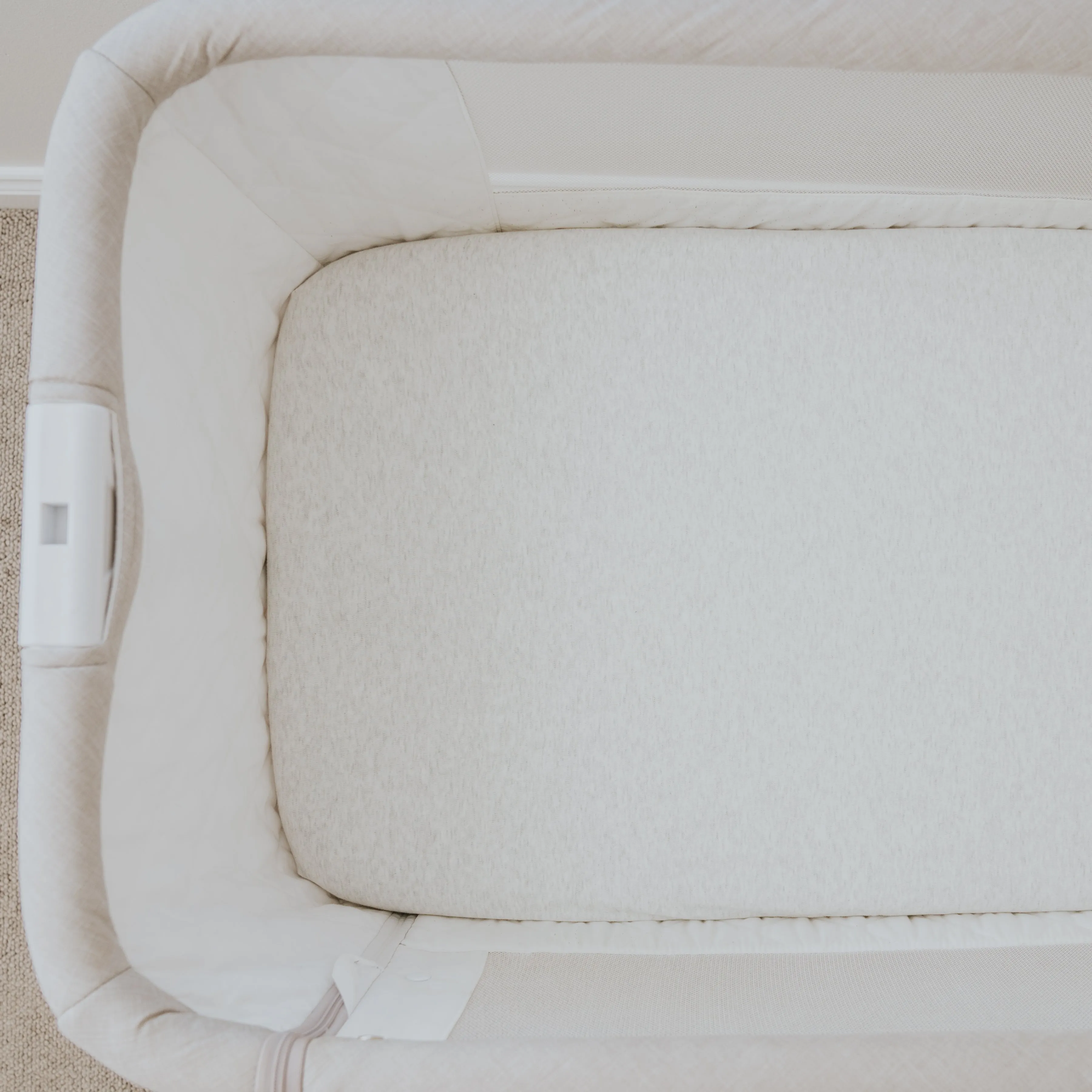Co-Sleeper Waterproof Sheet  - Grey Marle