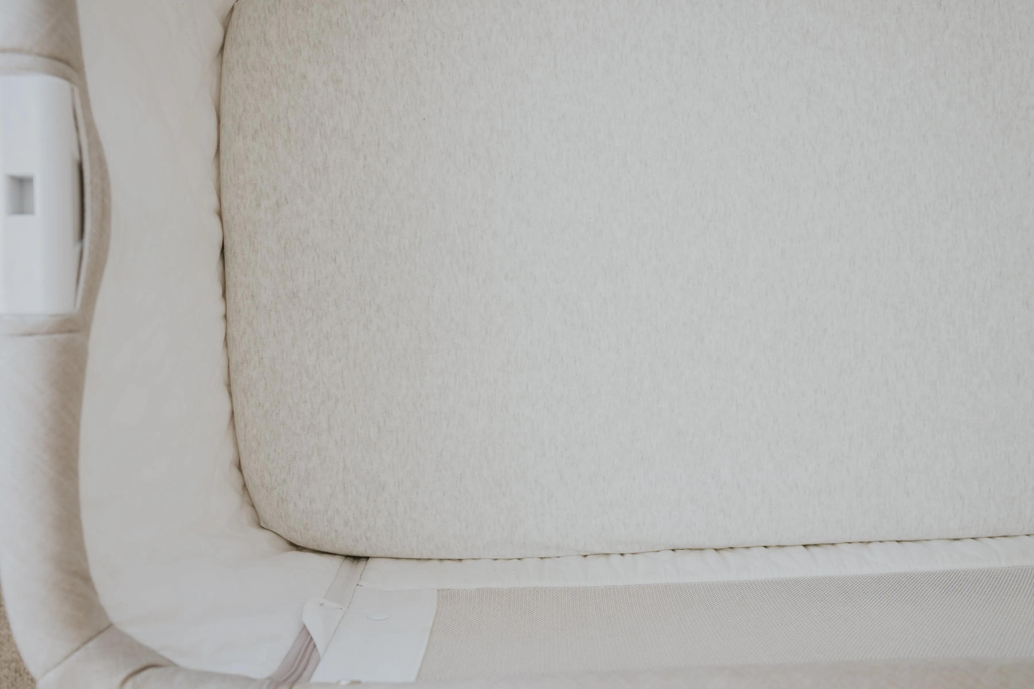 Co-Sleeper Waterproof Sheet  - Grey Marle