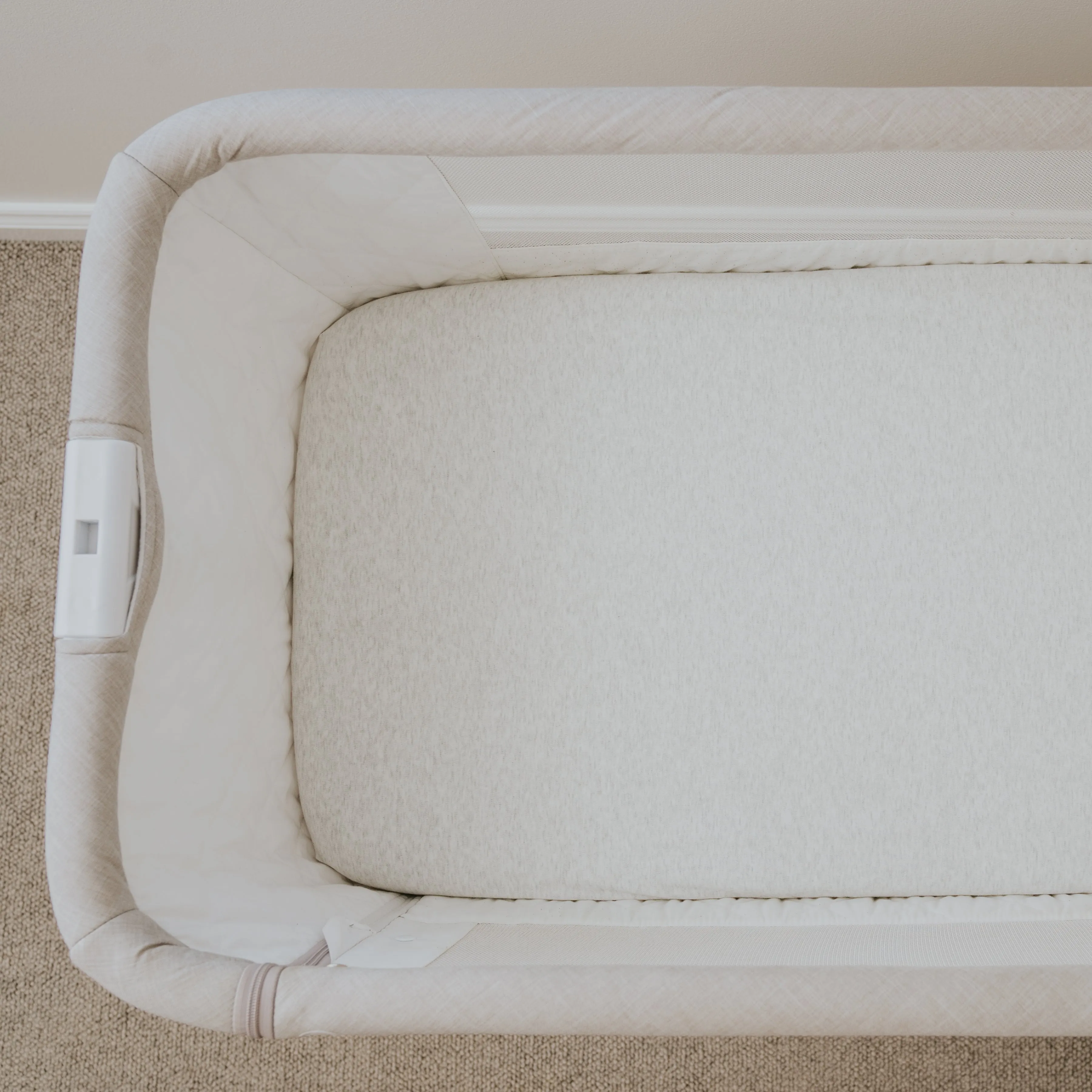 Co-Sleeper Waterproof Sheet  - Grey Marle