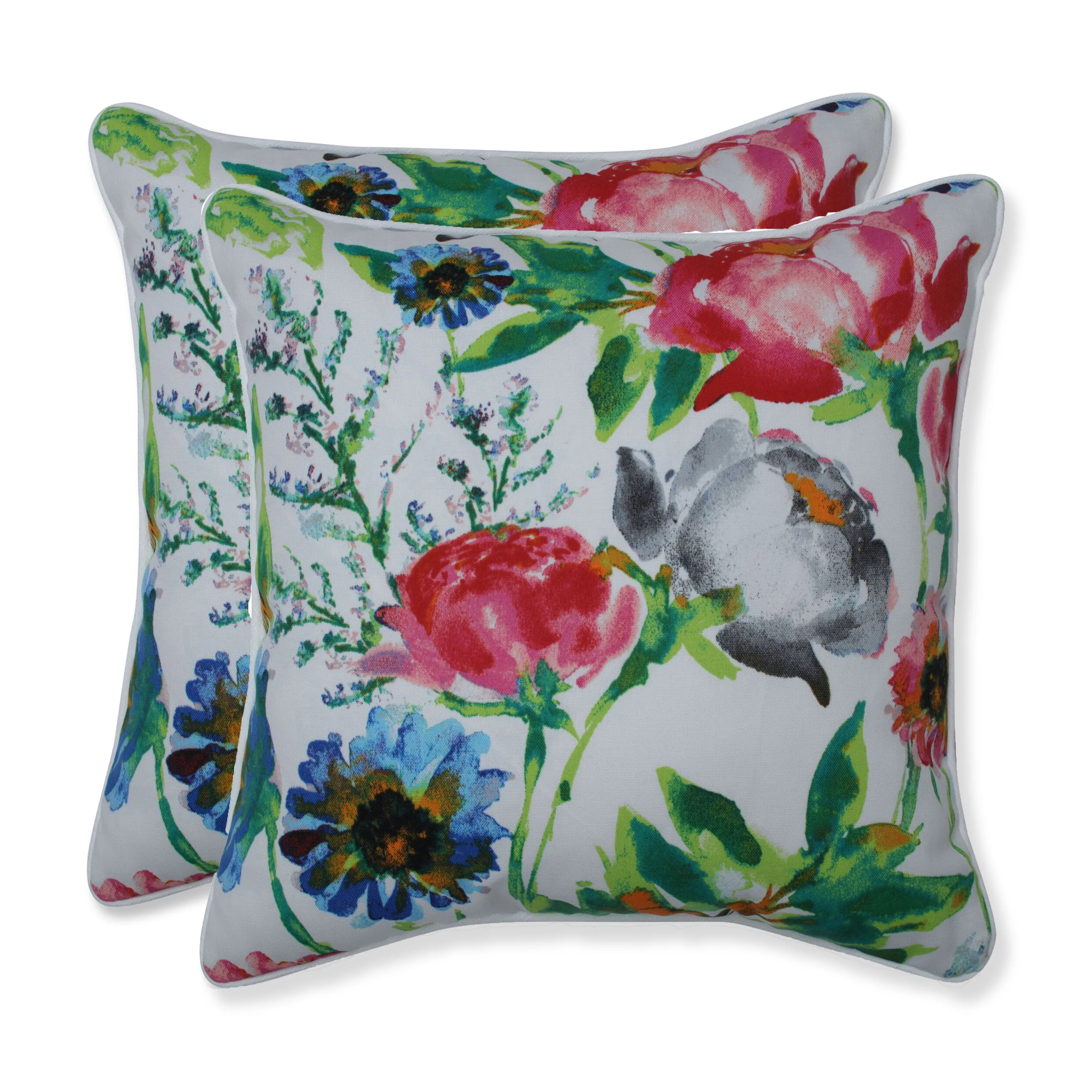 Flower Mania Petunia 16.5-Inch Throw Pillow (Set Of 2)