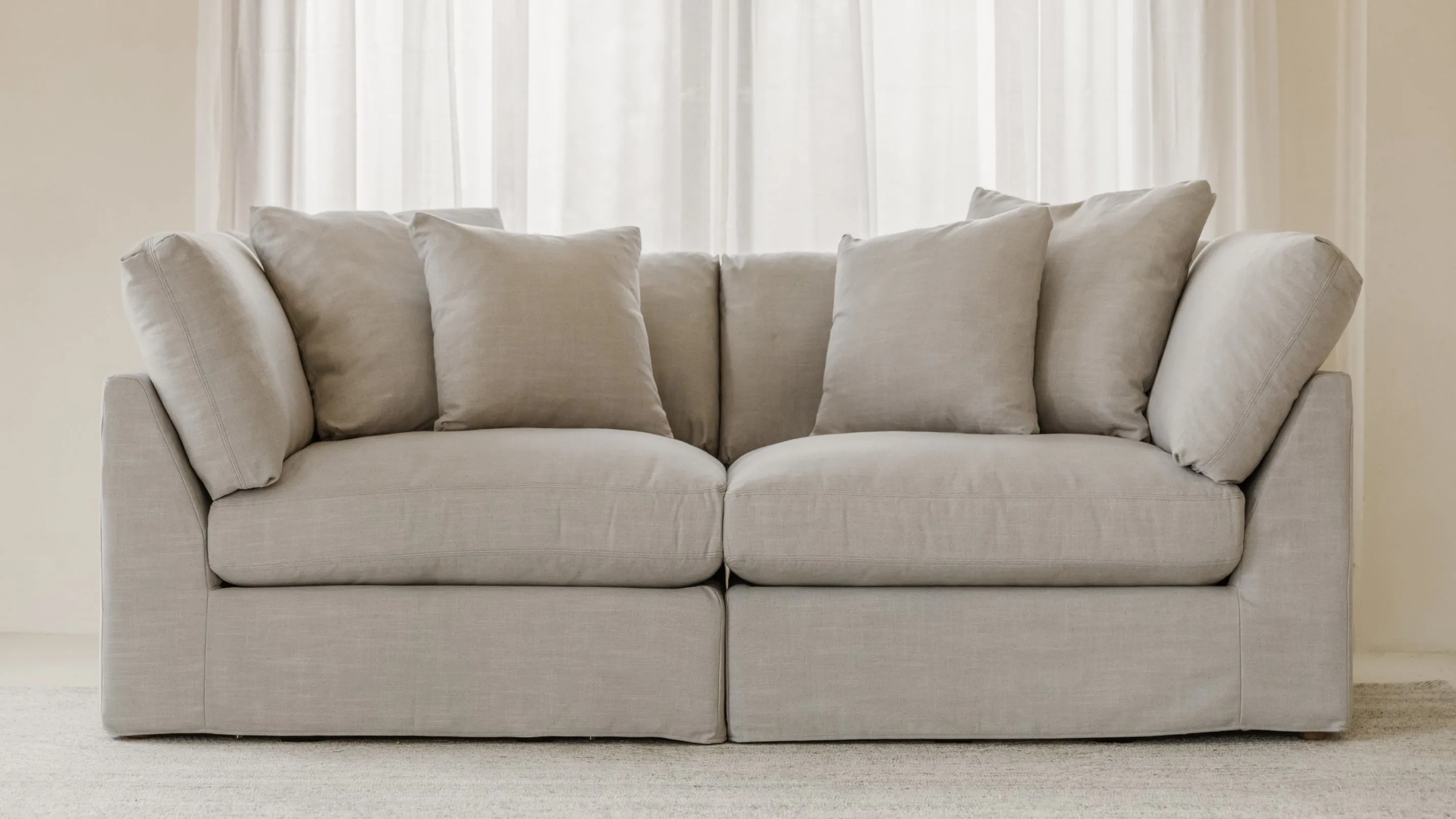 Get Together™ 2-Piece Modular Sofa, Large, Champagne