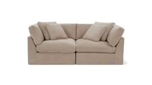 Get Together™ 2-Piece Modular Sofa, Large, Champagne