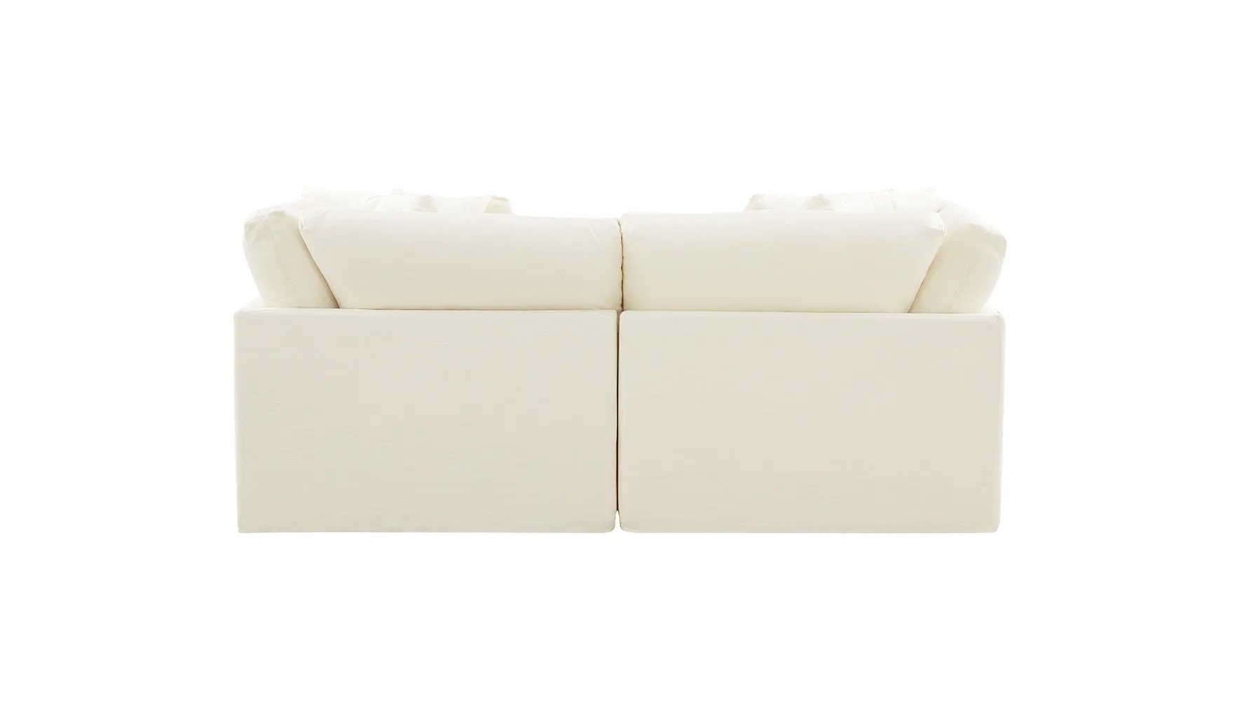 Get Together™ 2-Piece Modular Sofa, Large, Cream Linen