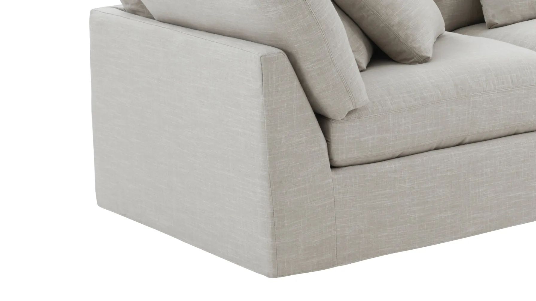 Get Together™ 4-Piece Modular Sectional Closed, Large, Light Pebble