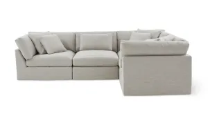 Get Together™ 4-Piece Modular Sectional Closed, Large, Light Pebble