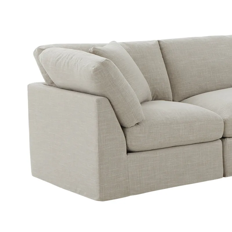 Get Together™ 4-Piece Modular Sectional Closed, Large, Light Pebble
